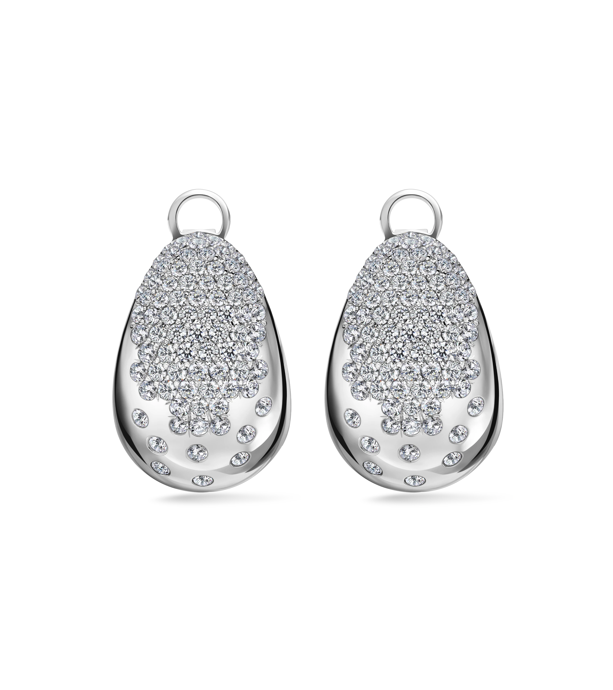 Серьги из белого золота