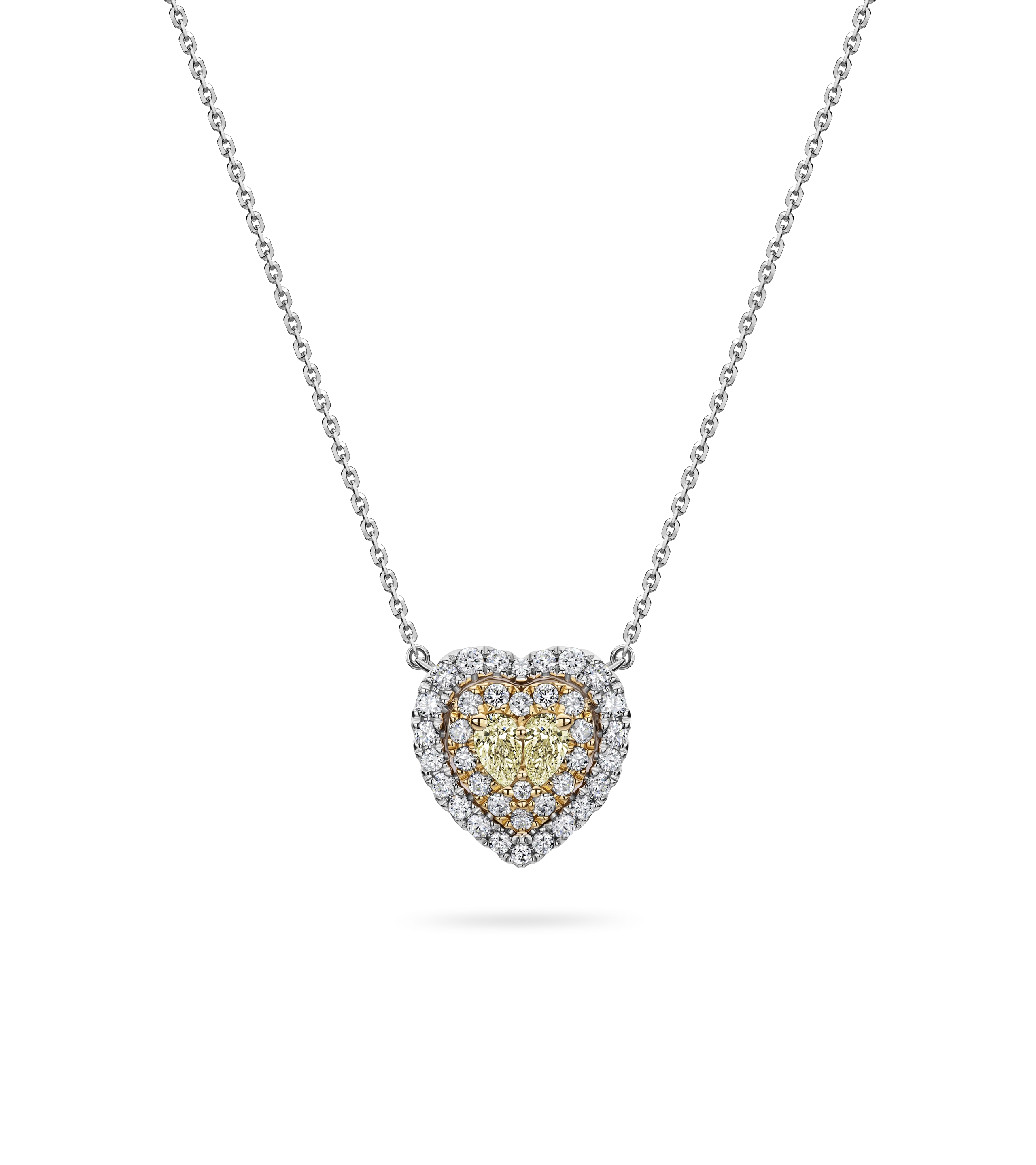 Колье из комбинированного золота