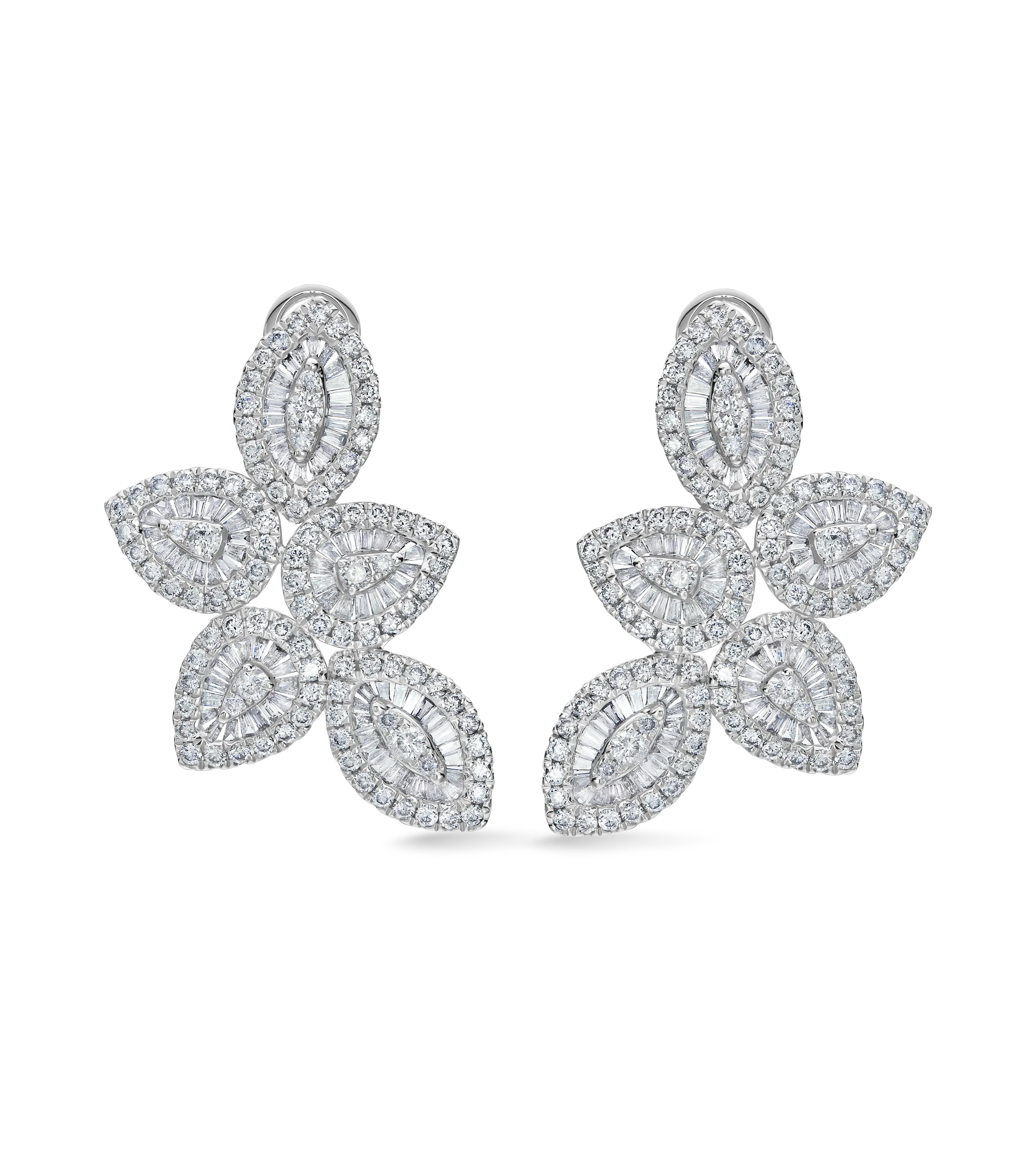 Серьги из белого золота