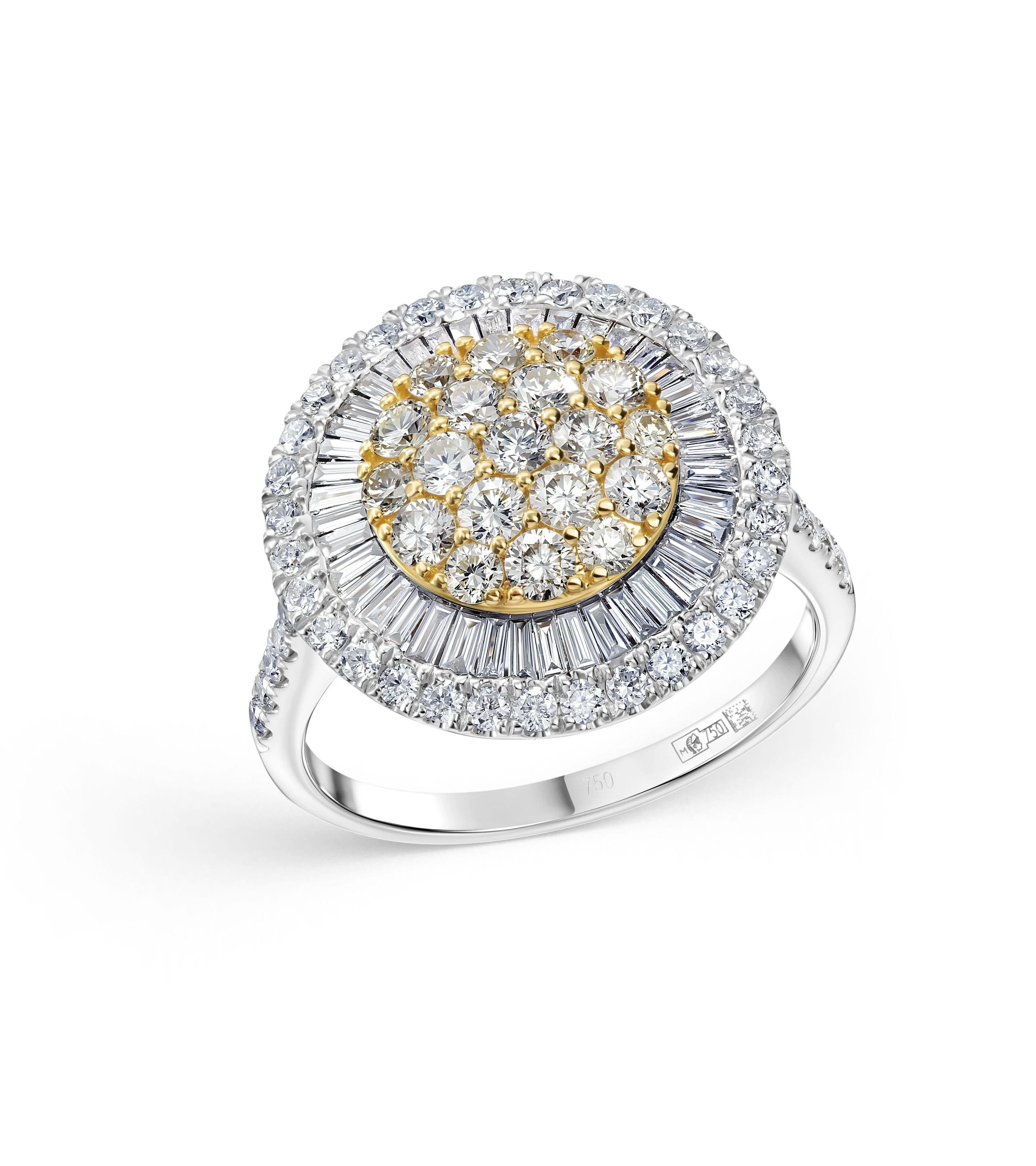 Кольцо из комбинированного золота