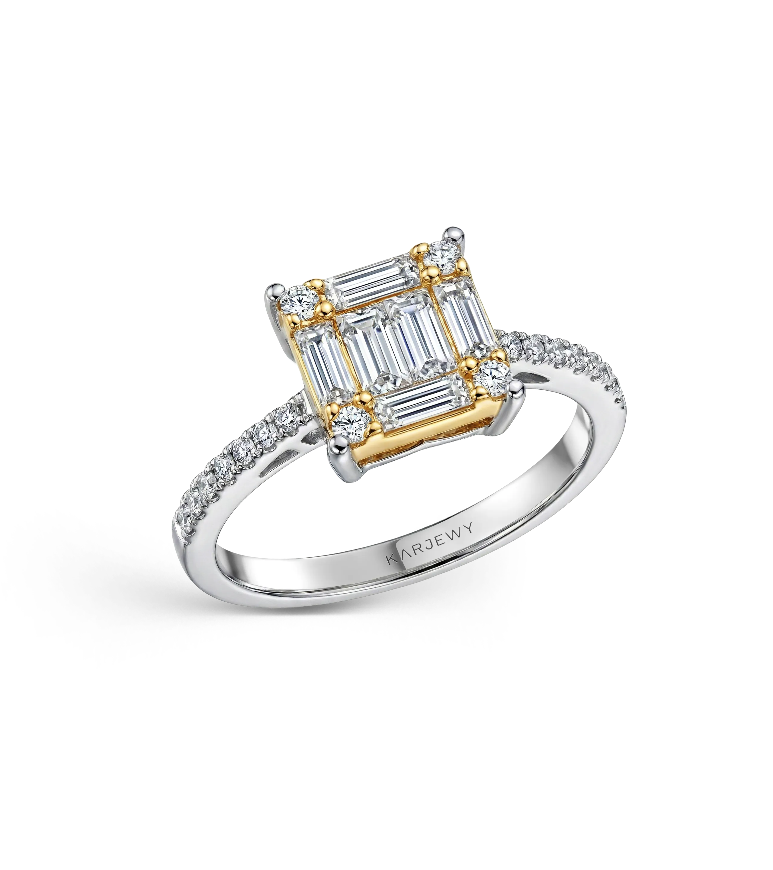 Кольцо из комбинированного золота