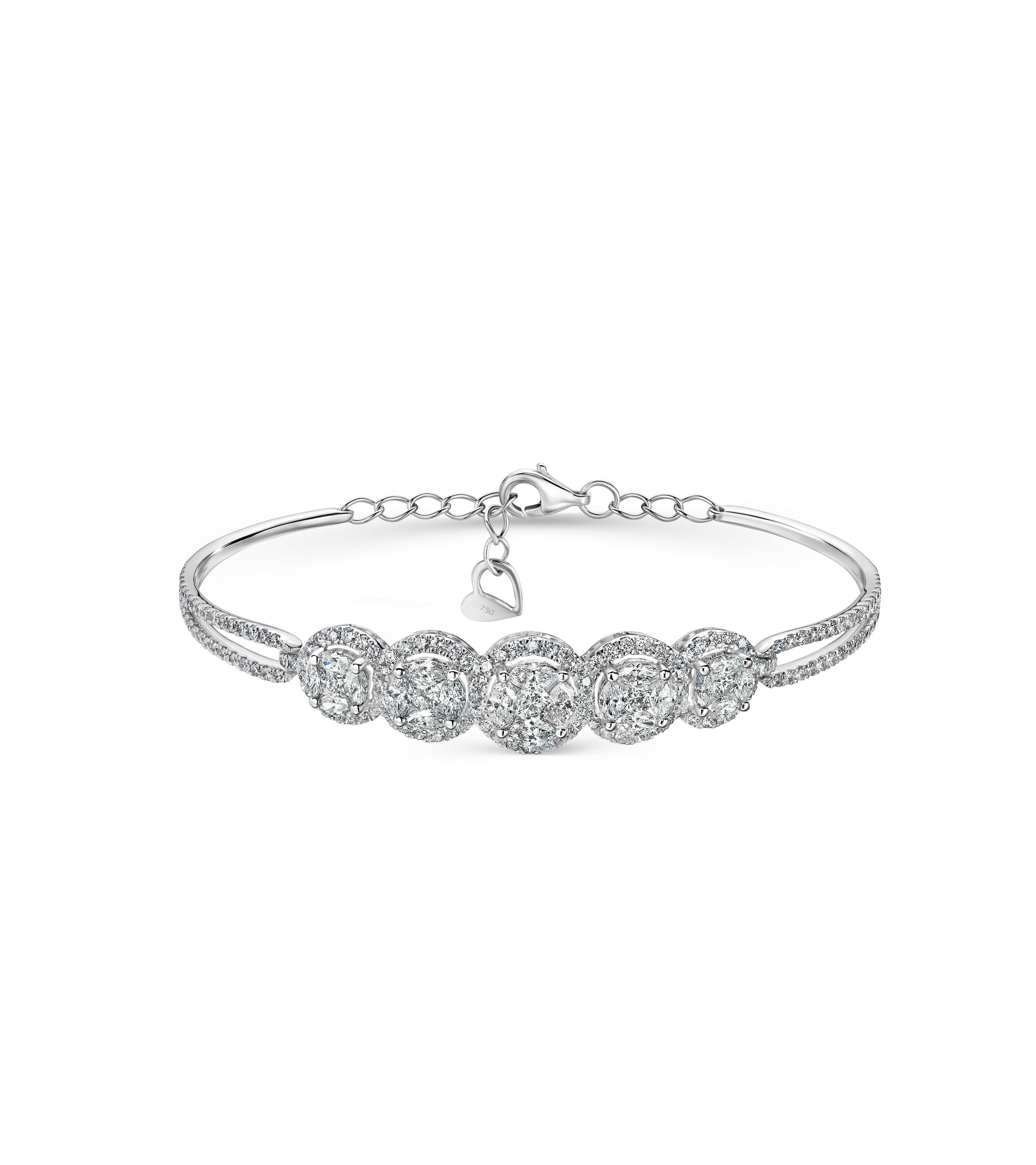 Браслет из белого золота