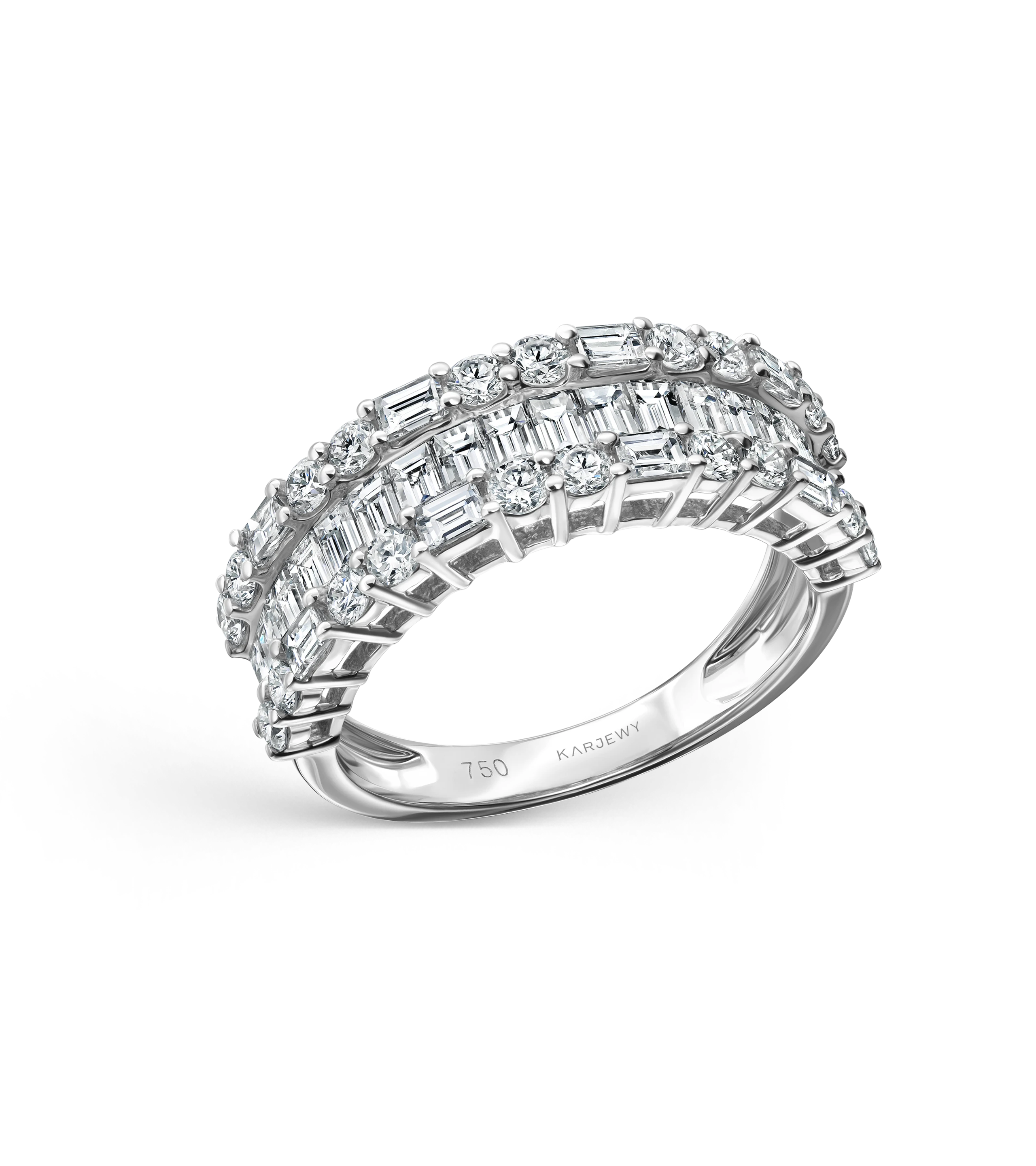 Кольцо из белого золота