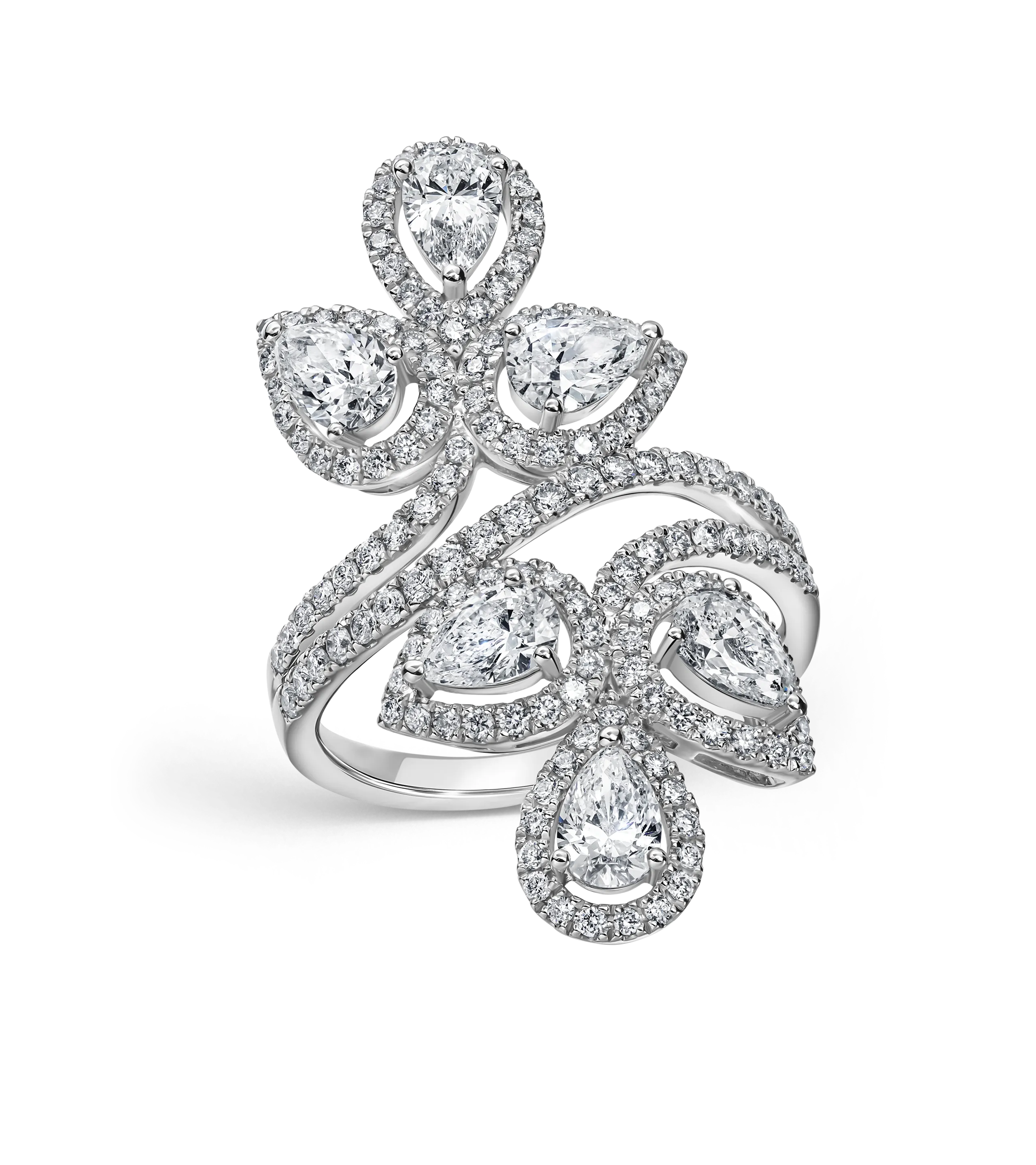 Кольцо из белого золота