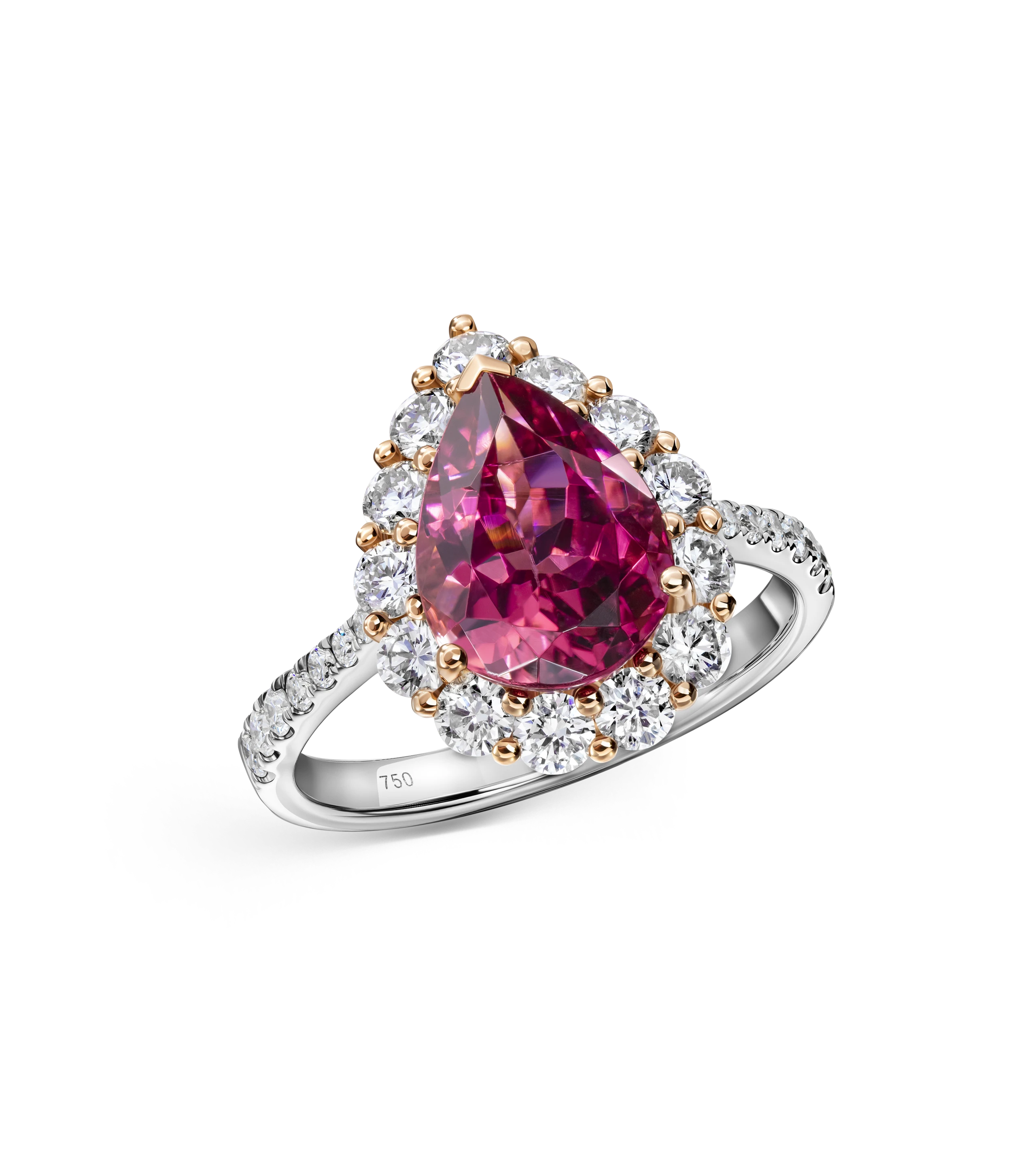 Кольцо с турмалином