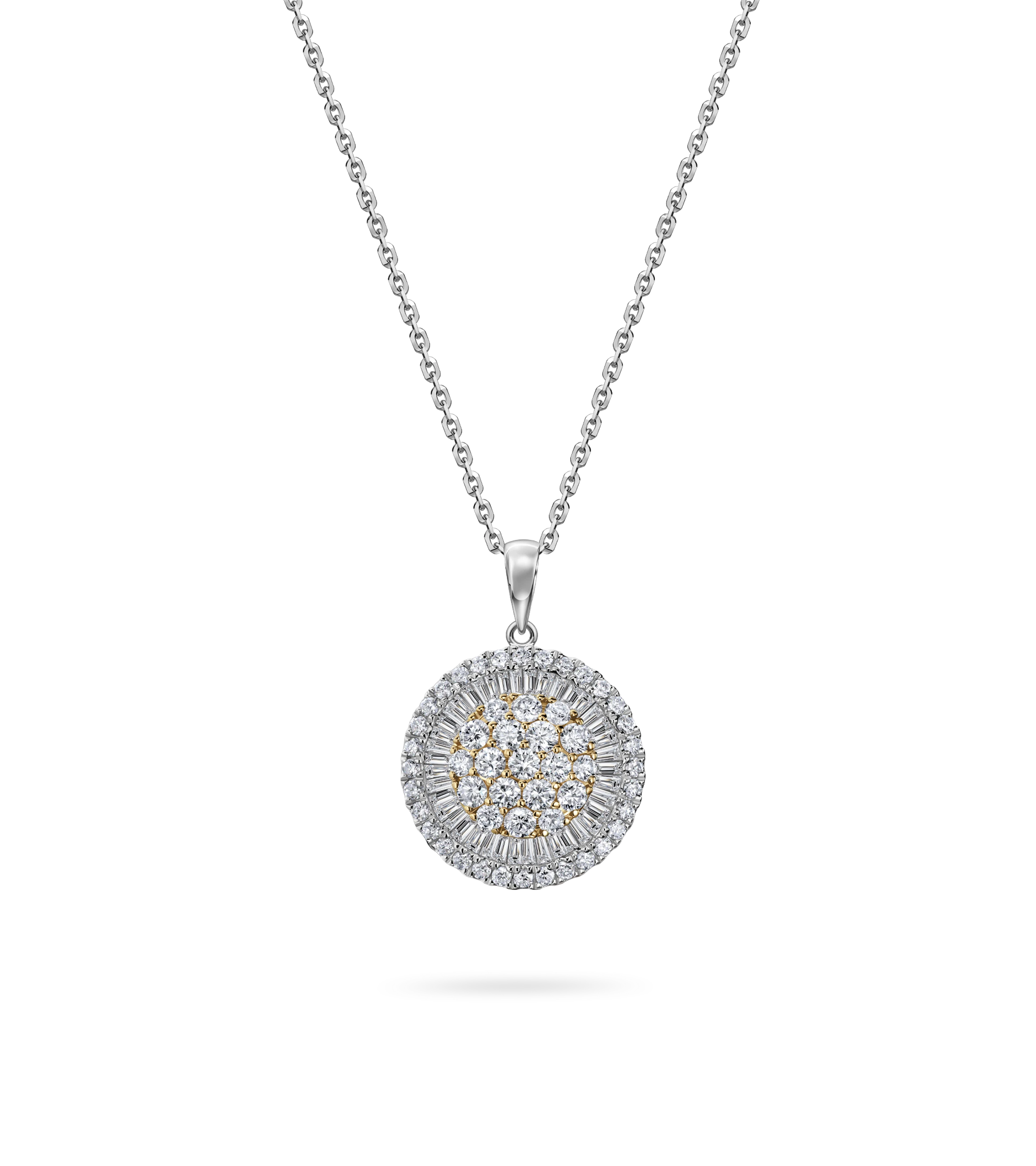 Колье из комбинированного золота