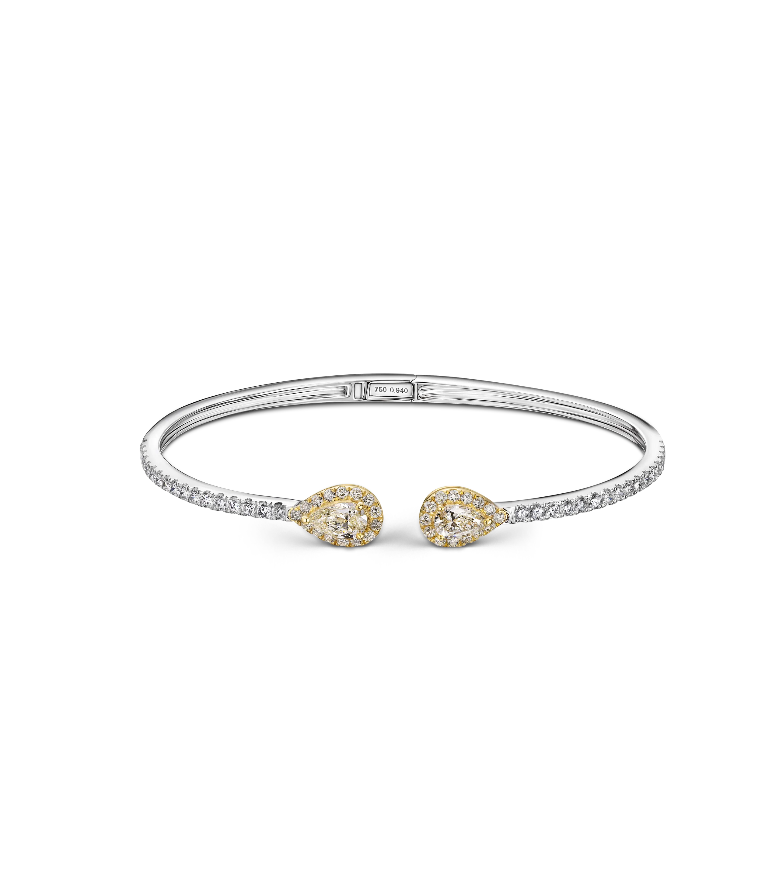 Браслет из комбинированного золота