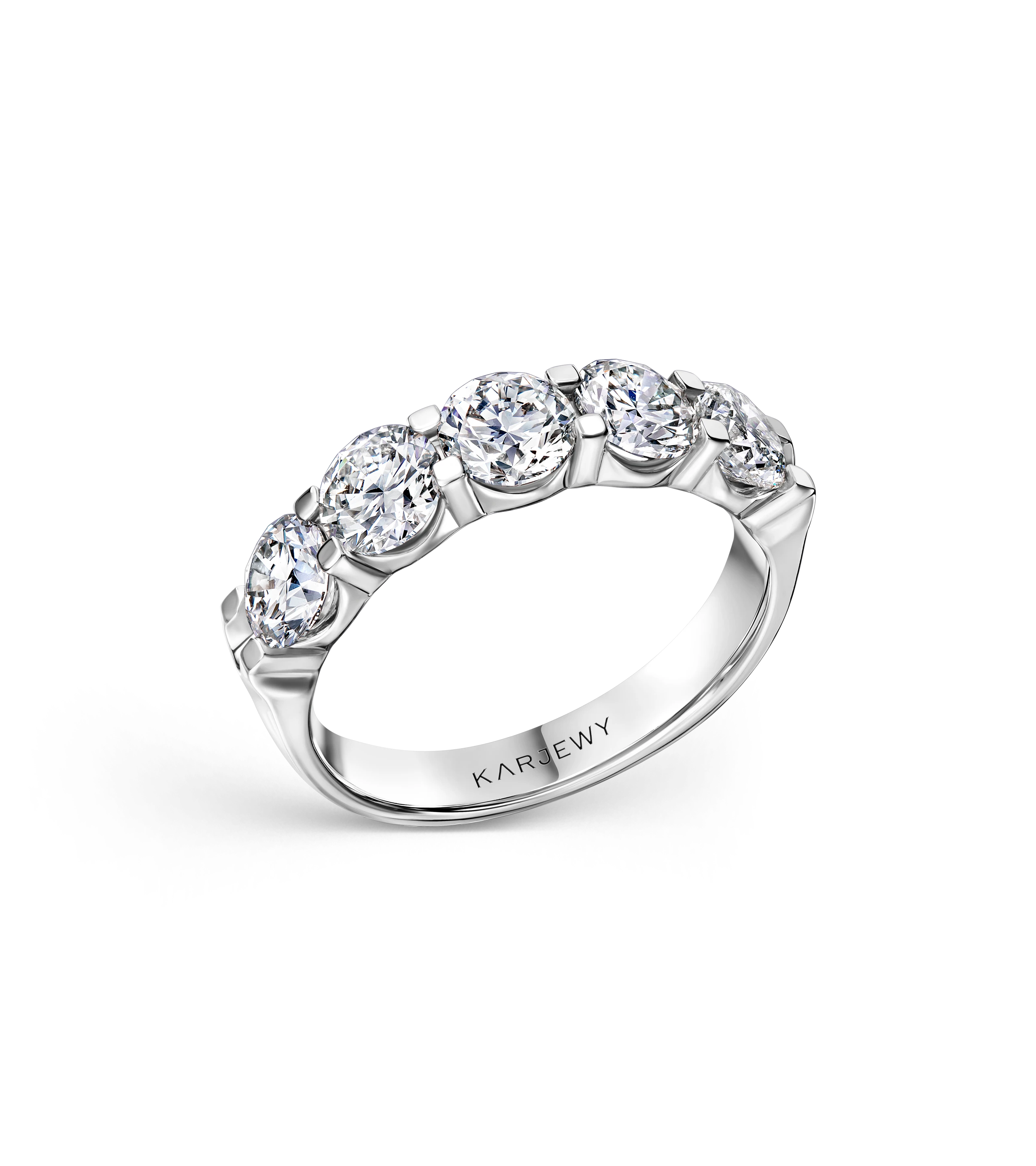 Кольцо из белого золота