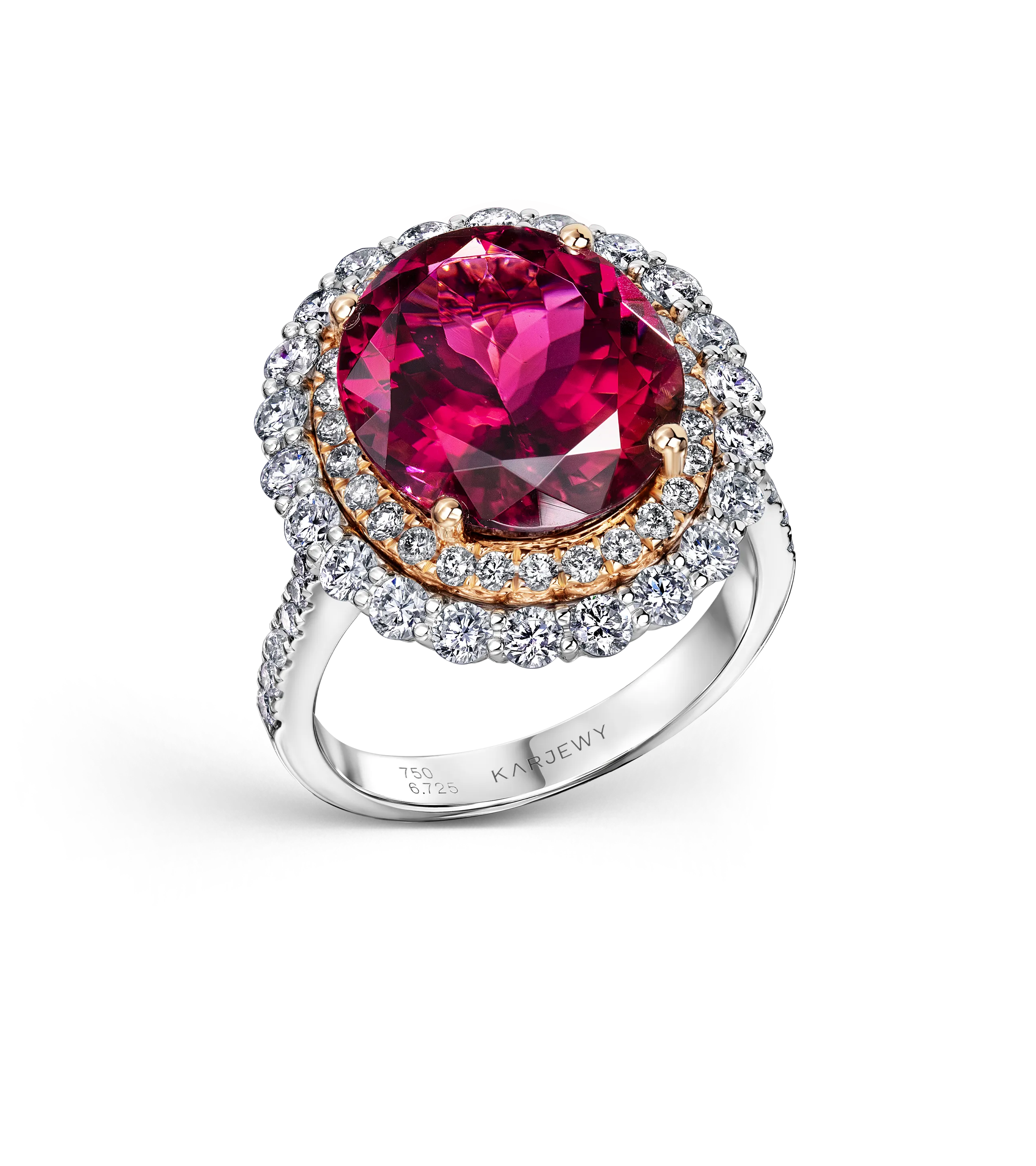 Кольцо с турмалином