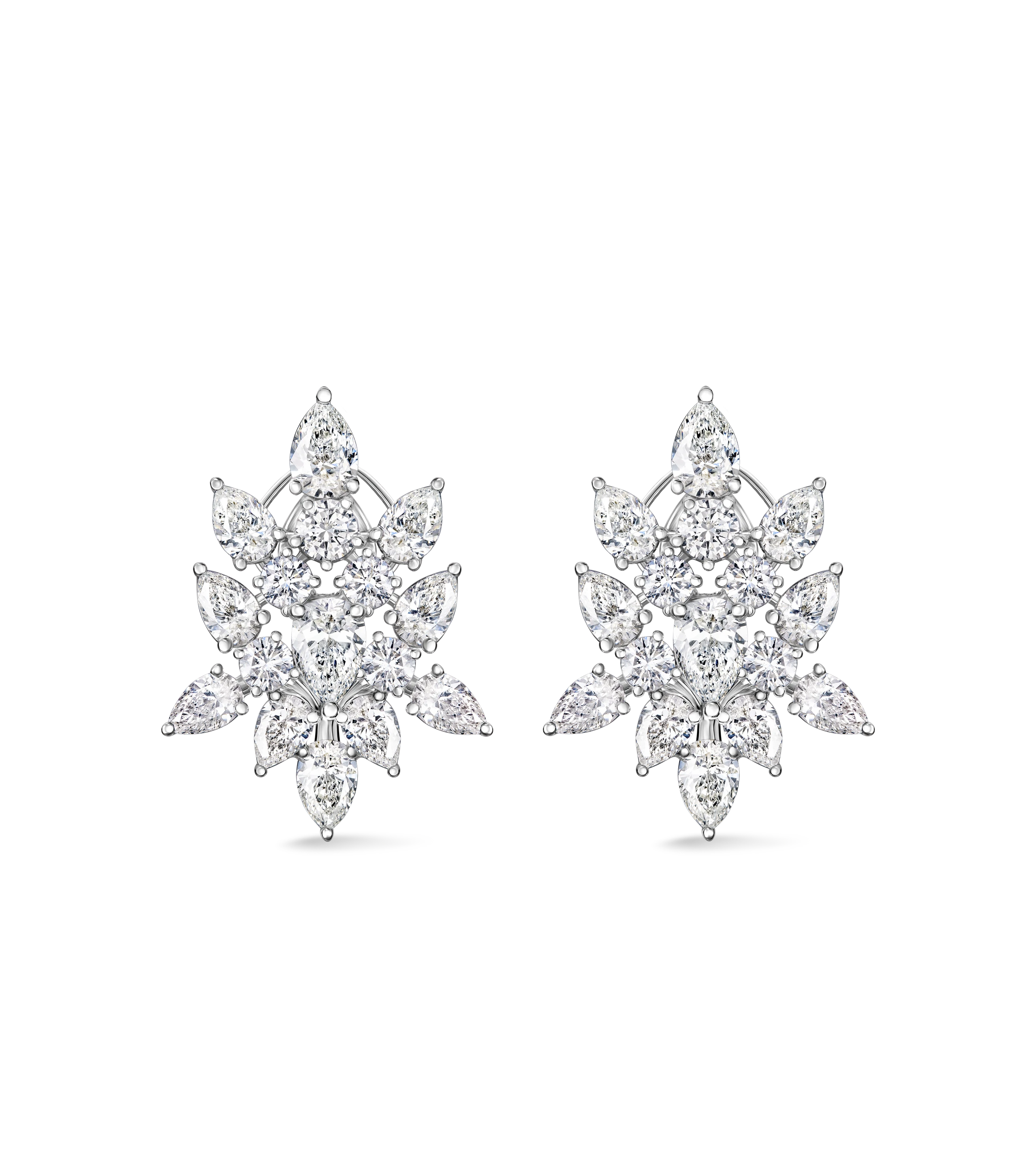 Серьги из белого золота