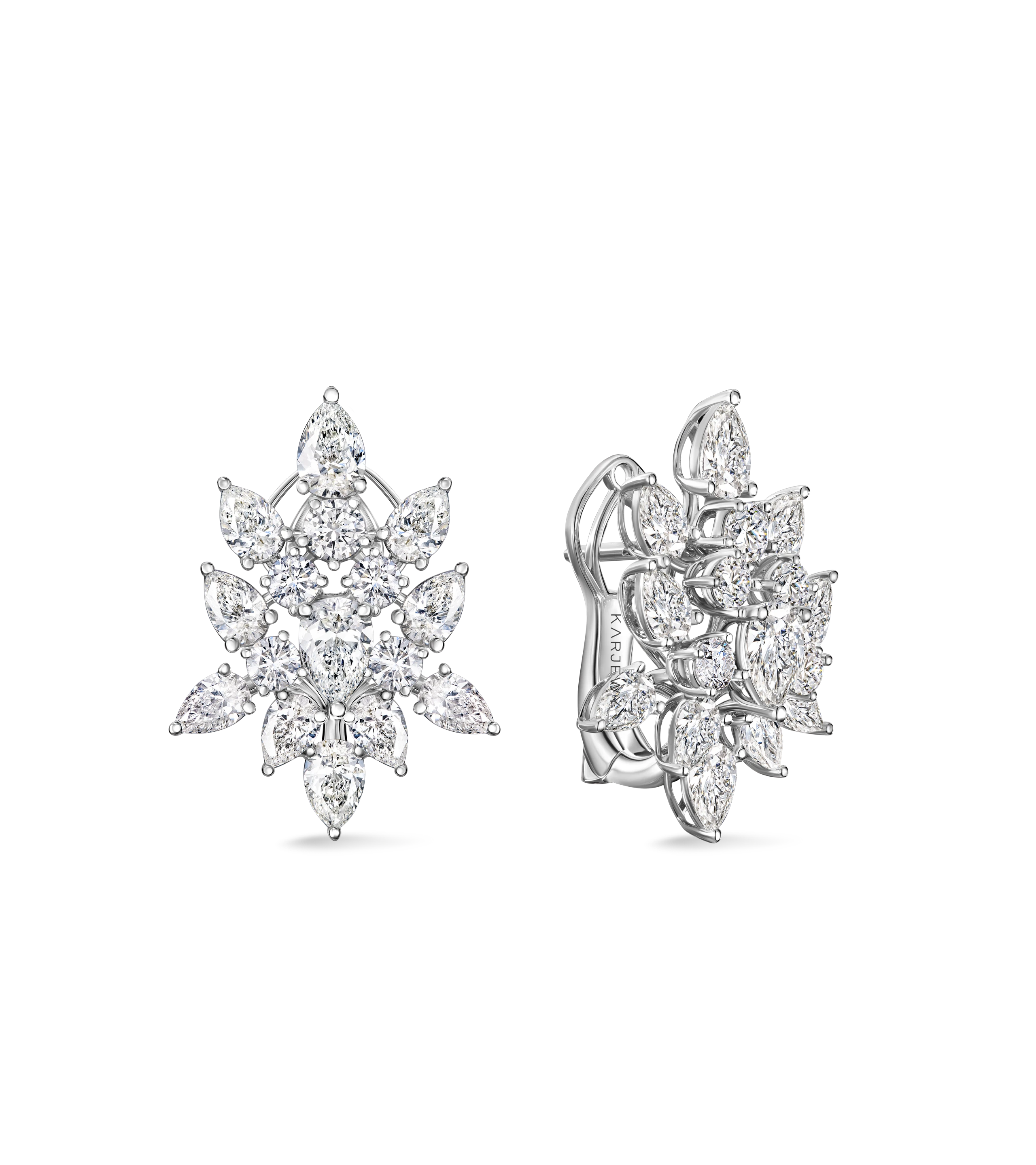 Серьги из белого золота