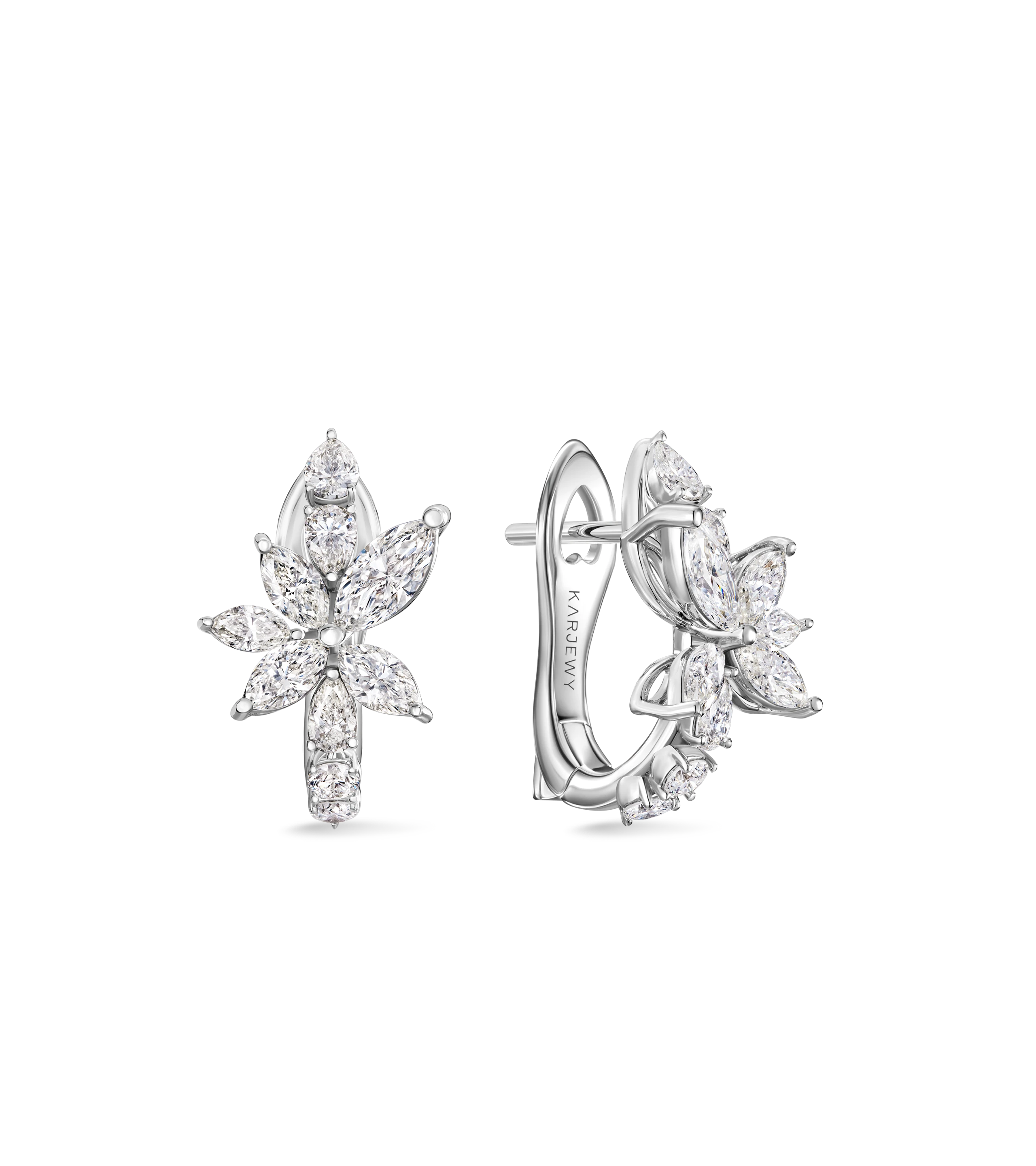 Серьги из белого золота