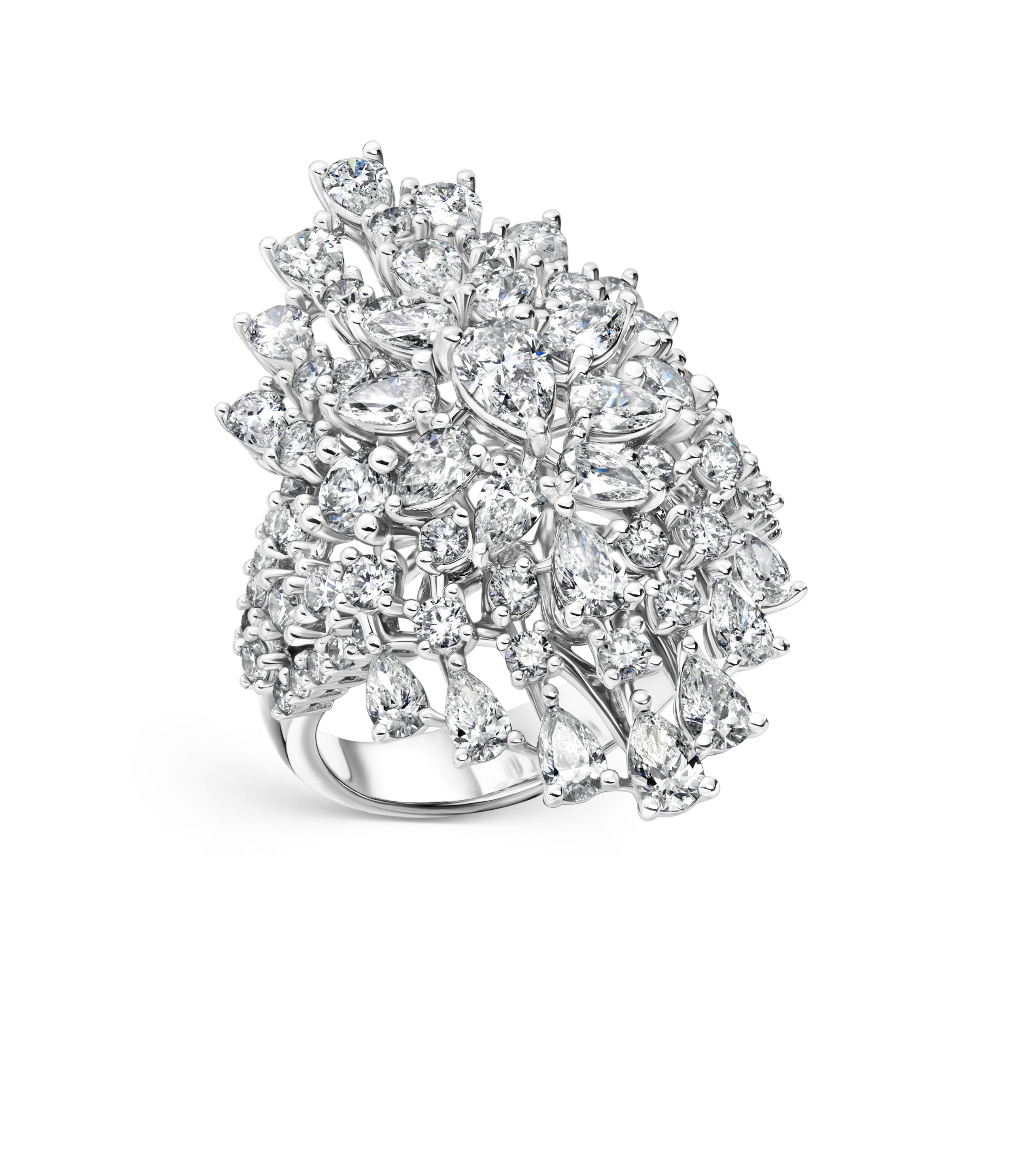 Кольцо из белого золота