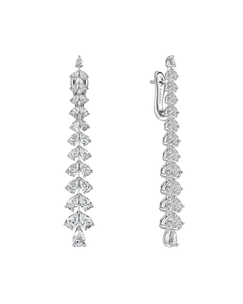 Серьги из белого золота