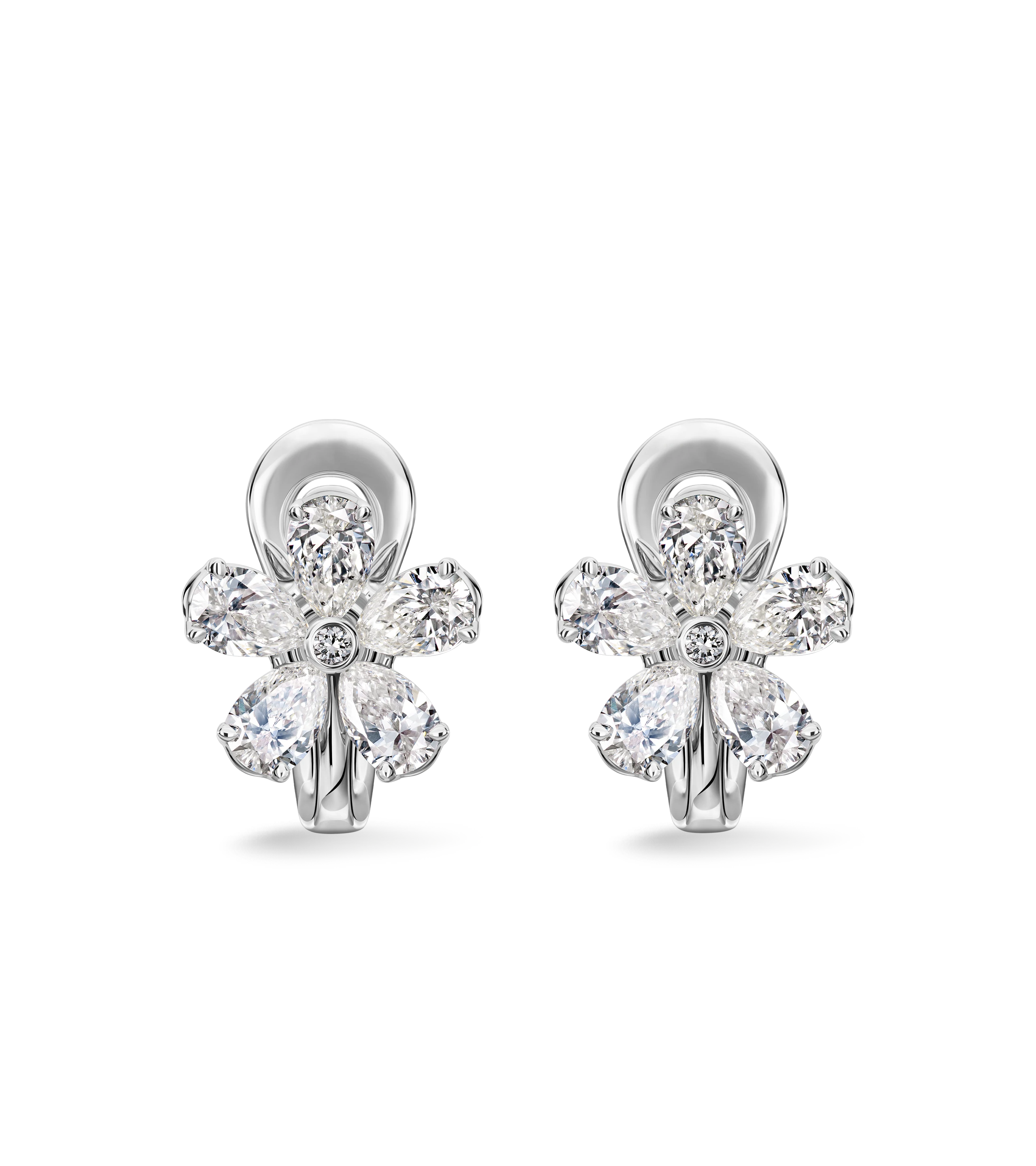Серьги из белого золота