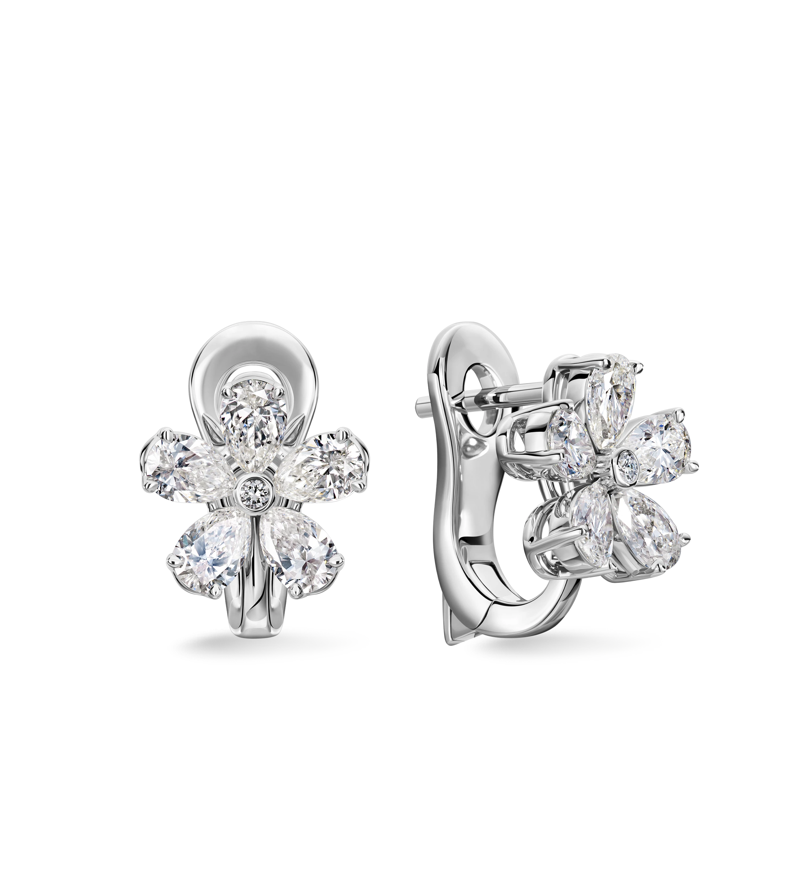 Серьги из белого золота