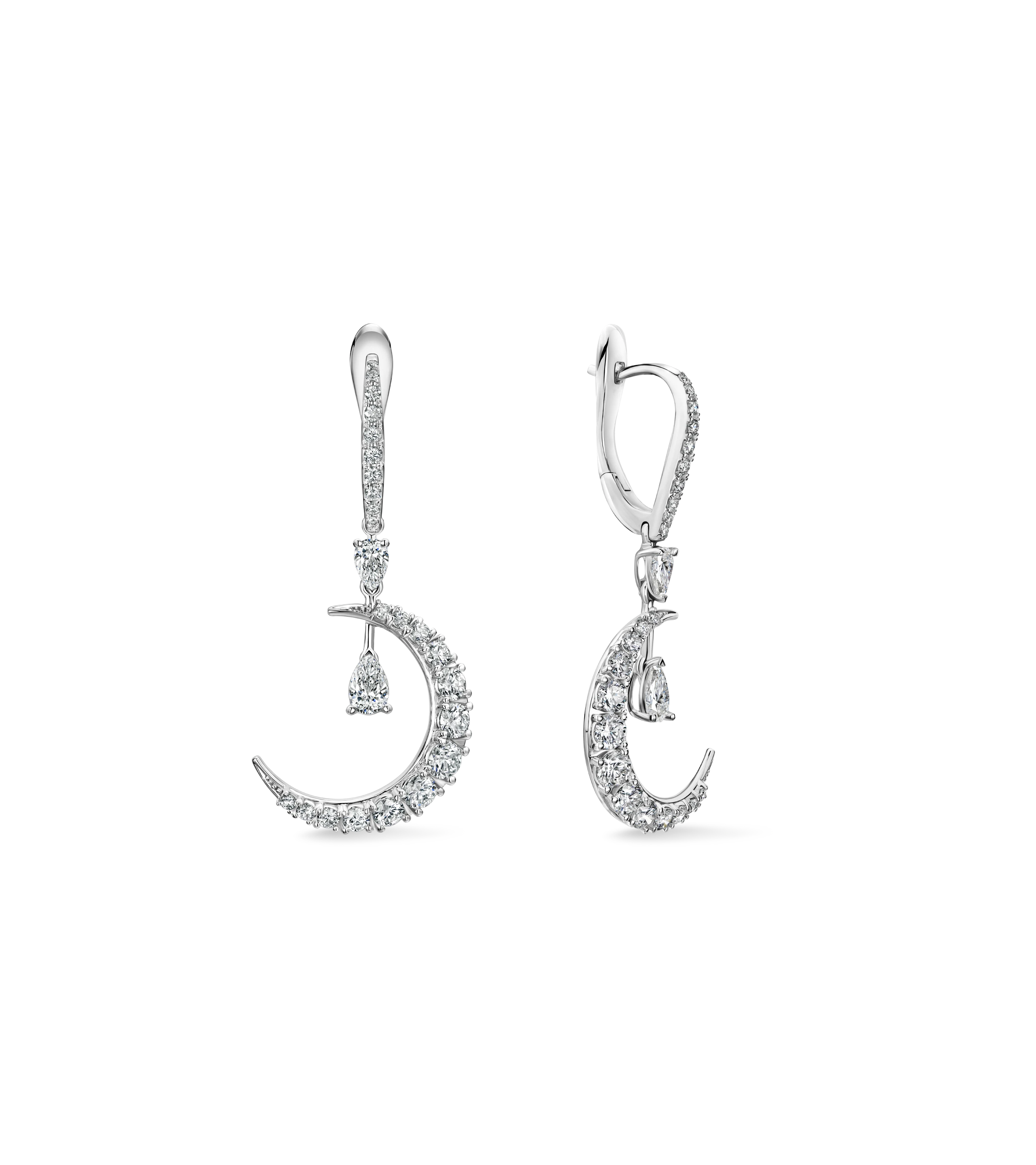 Серьги из белого золота