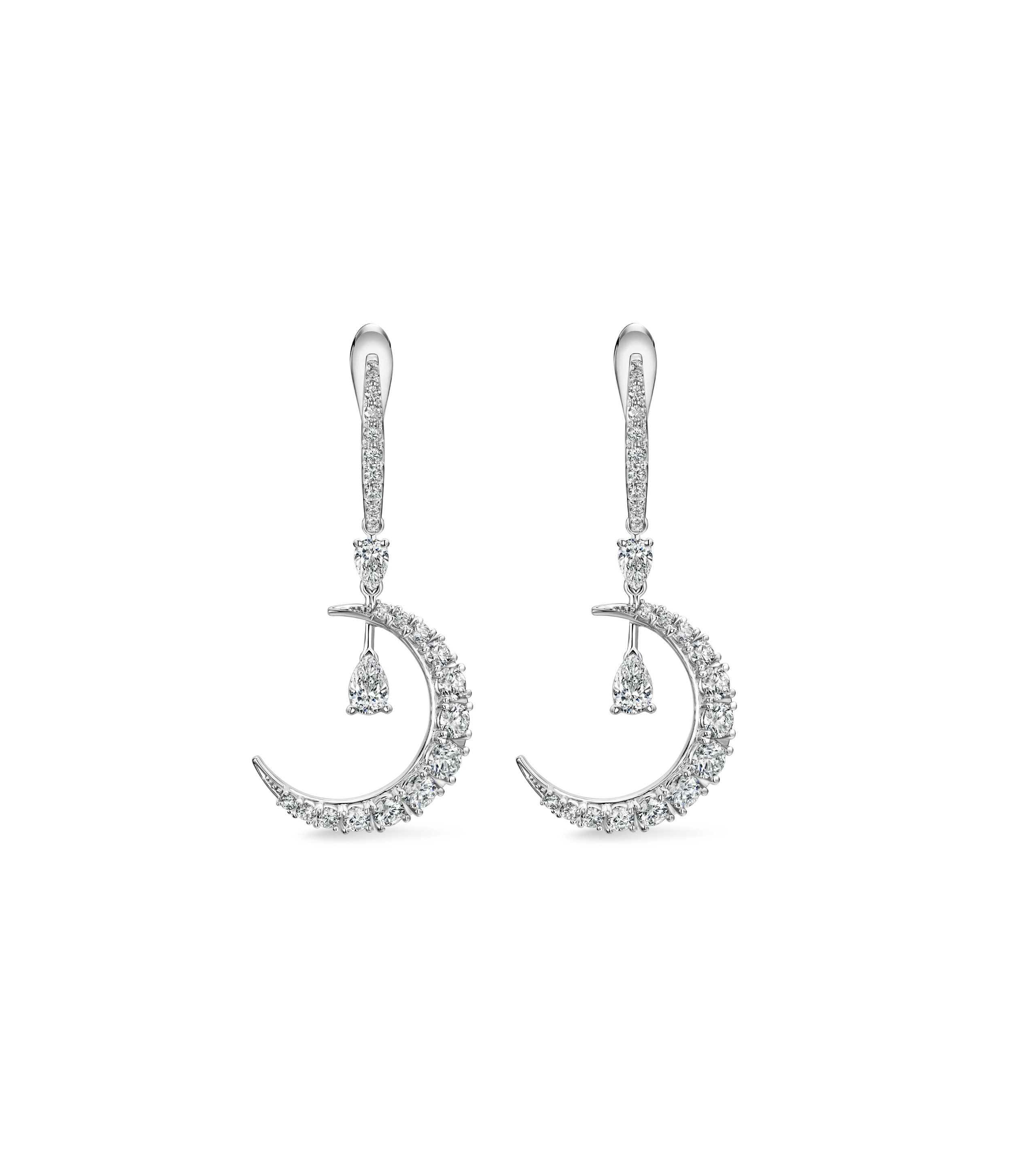 Серьги из белого золота