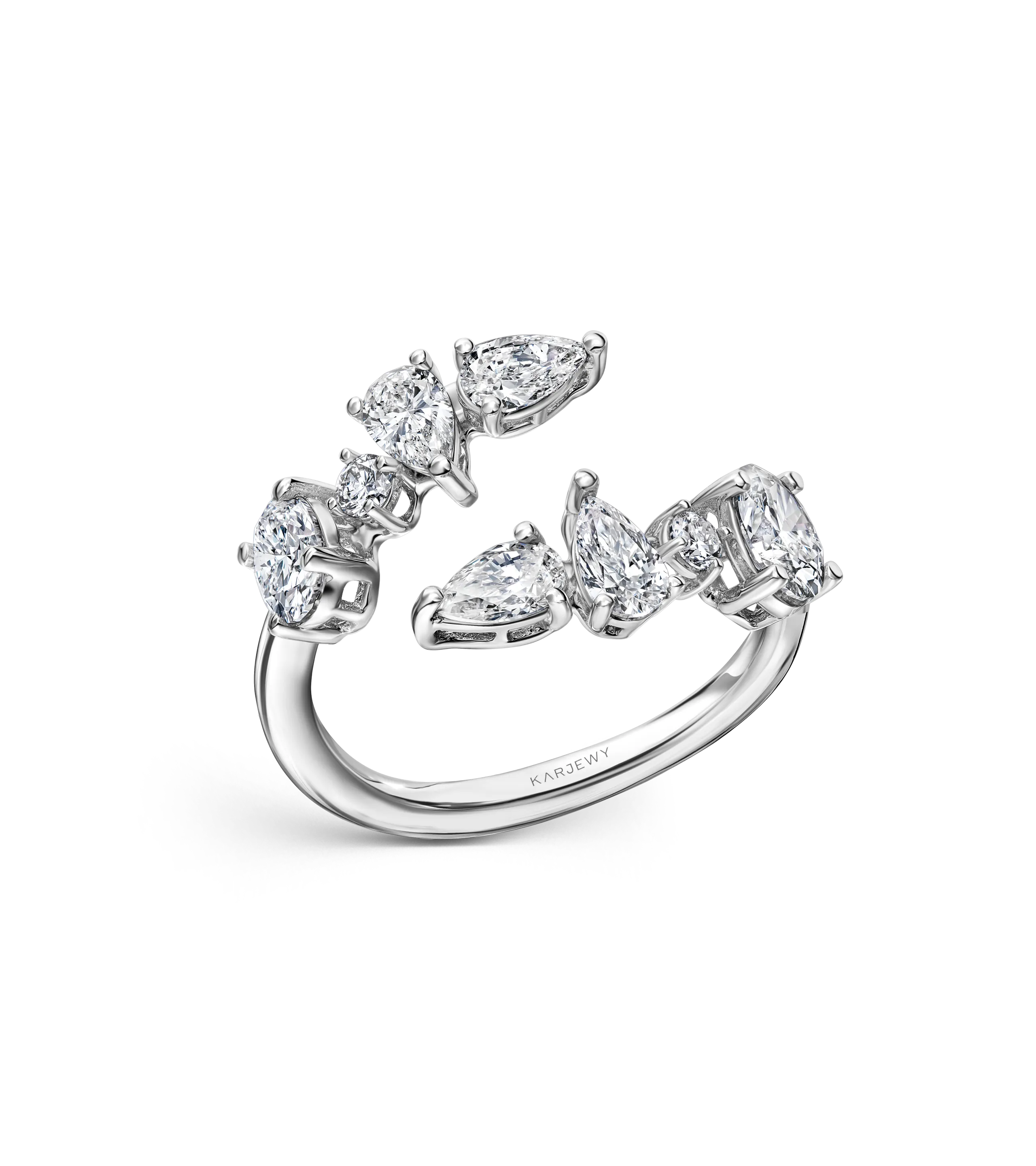 Кольцо из белого золота