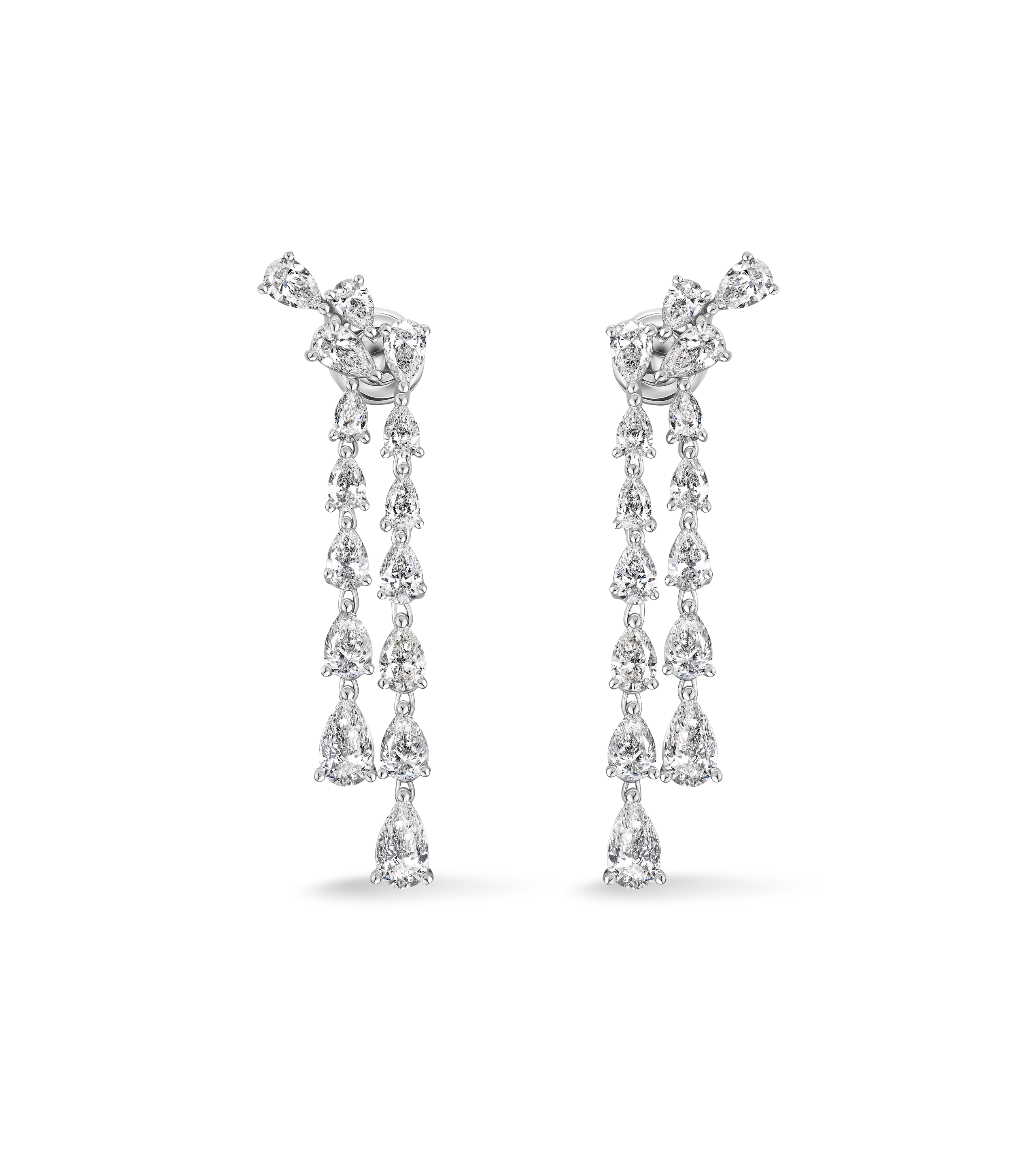 Серьги из белого золота
