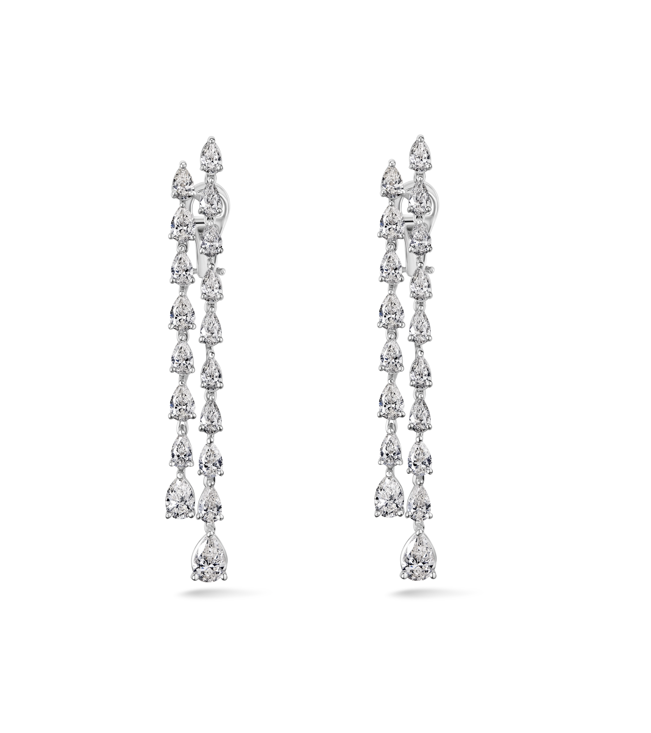 Серьги из белого золота