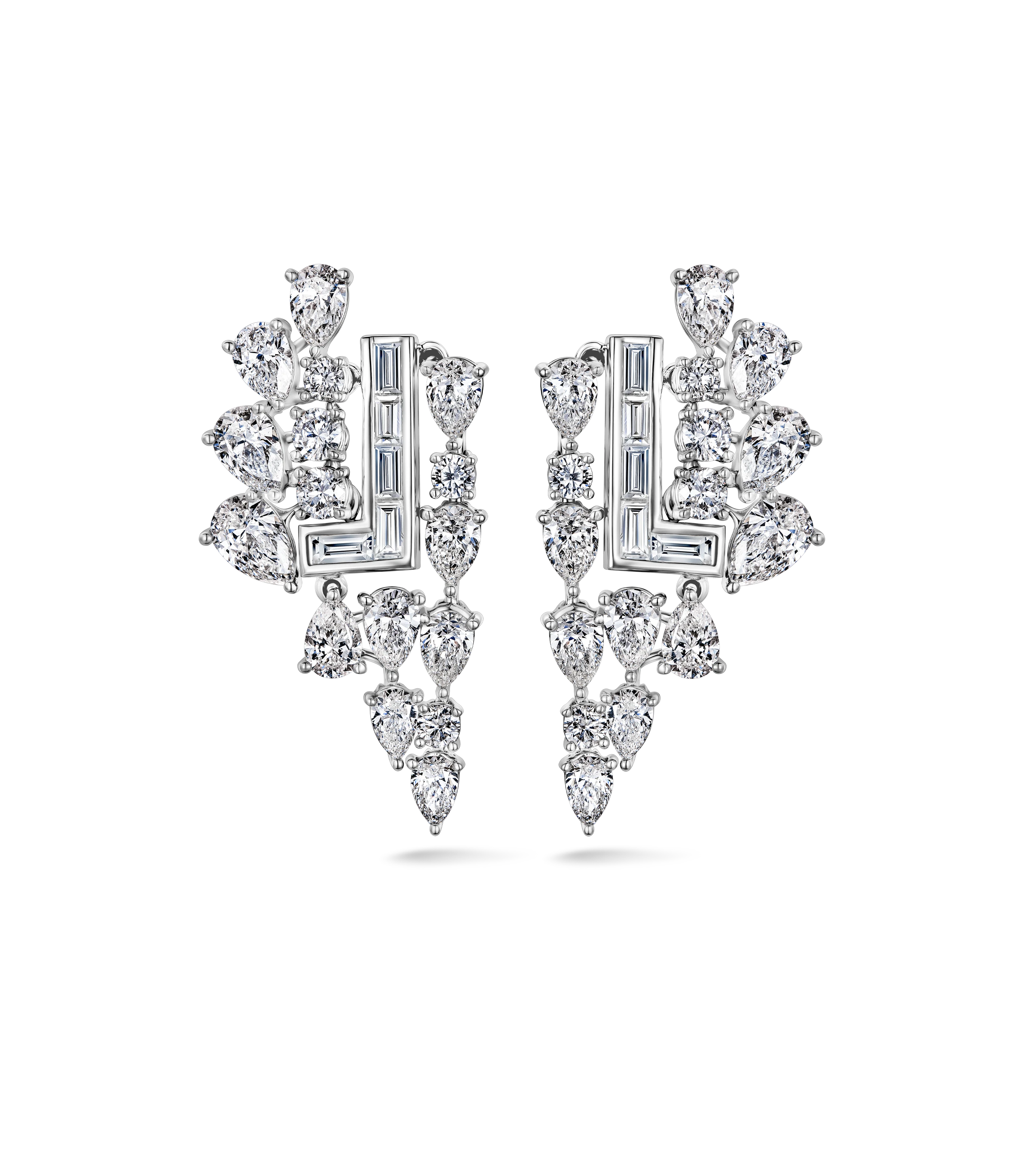 Серьги из белого золота