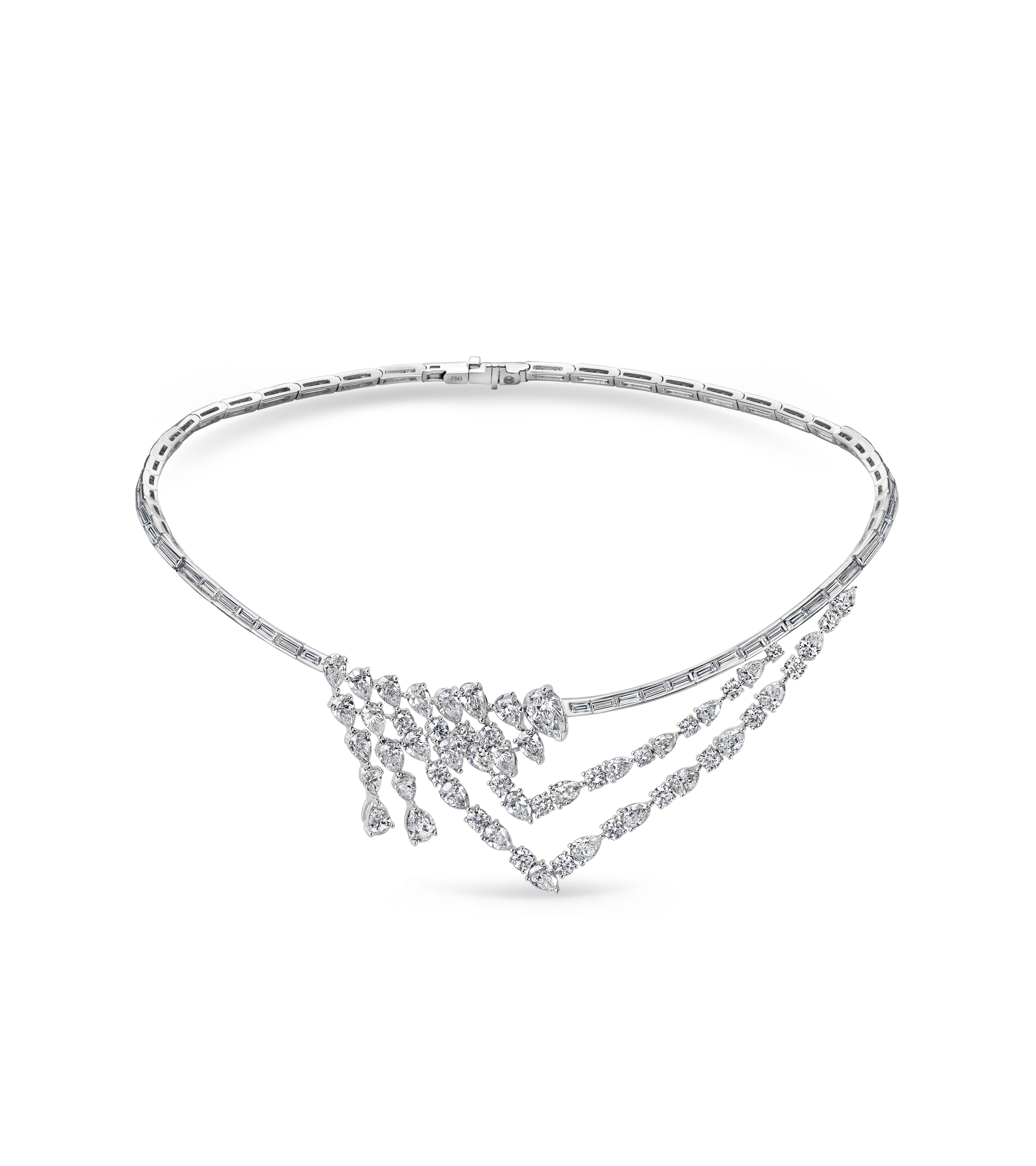 Колье из белого золота