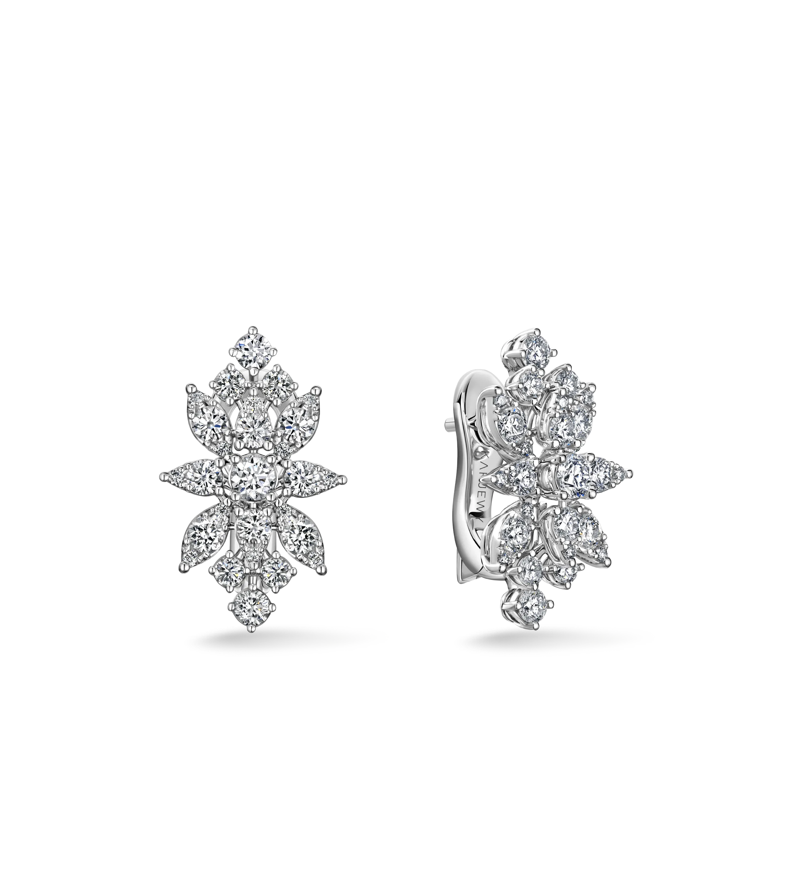 Серьги из белого золота