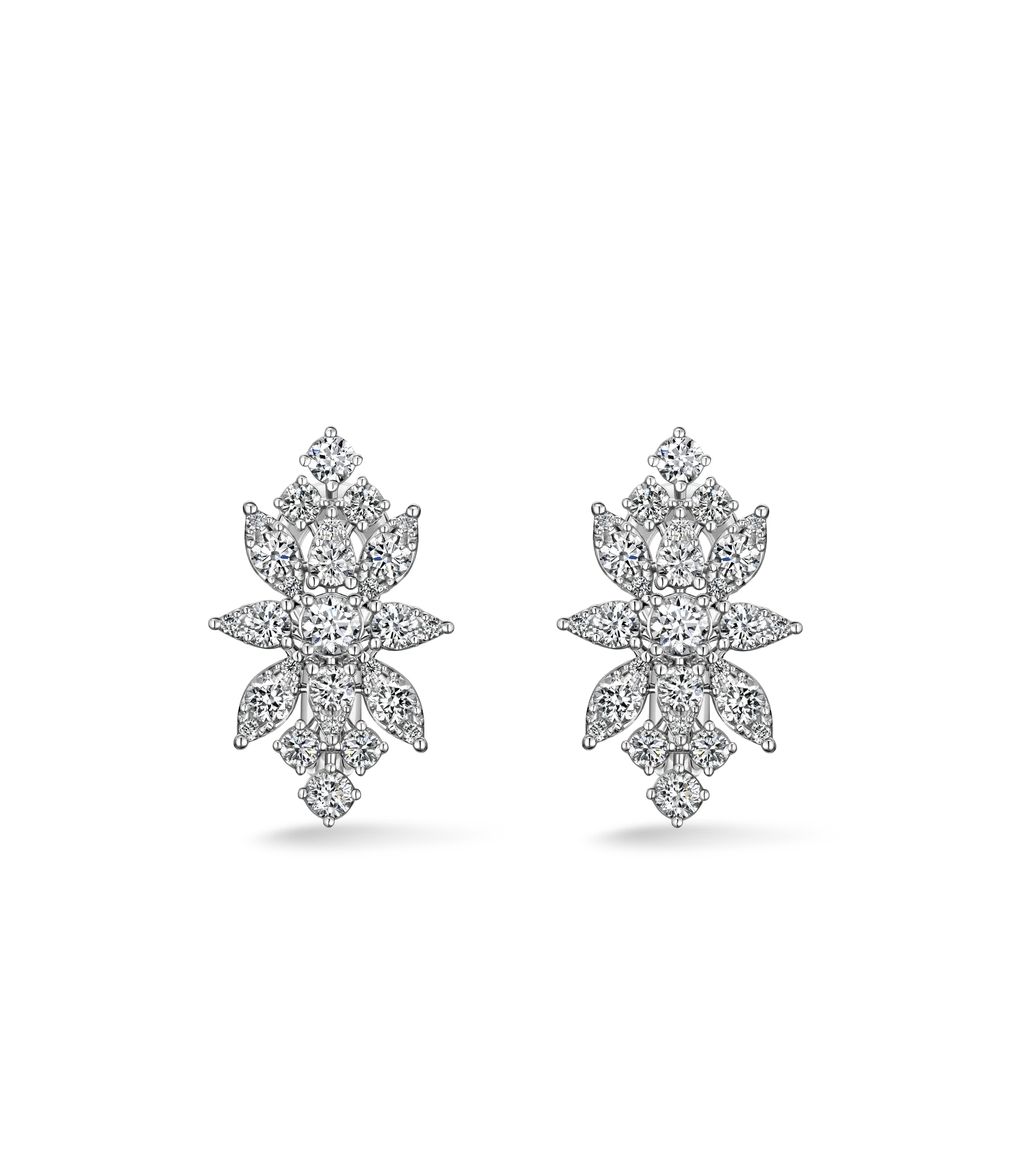 Серьги из белого золота