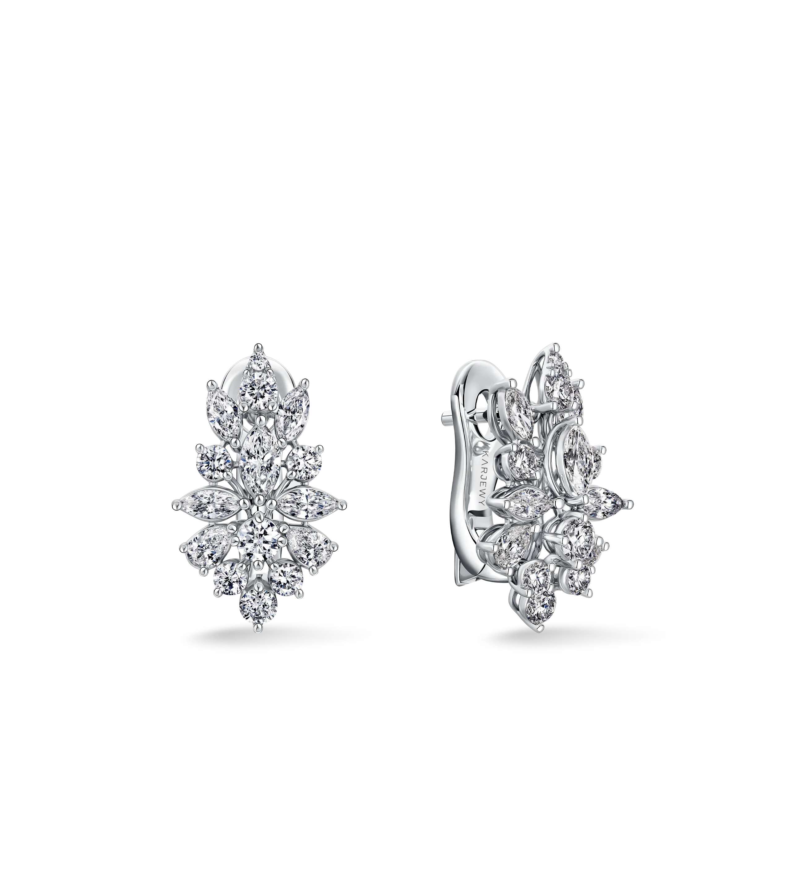 Серьги из белого золота