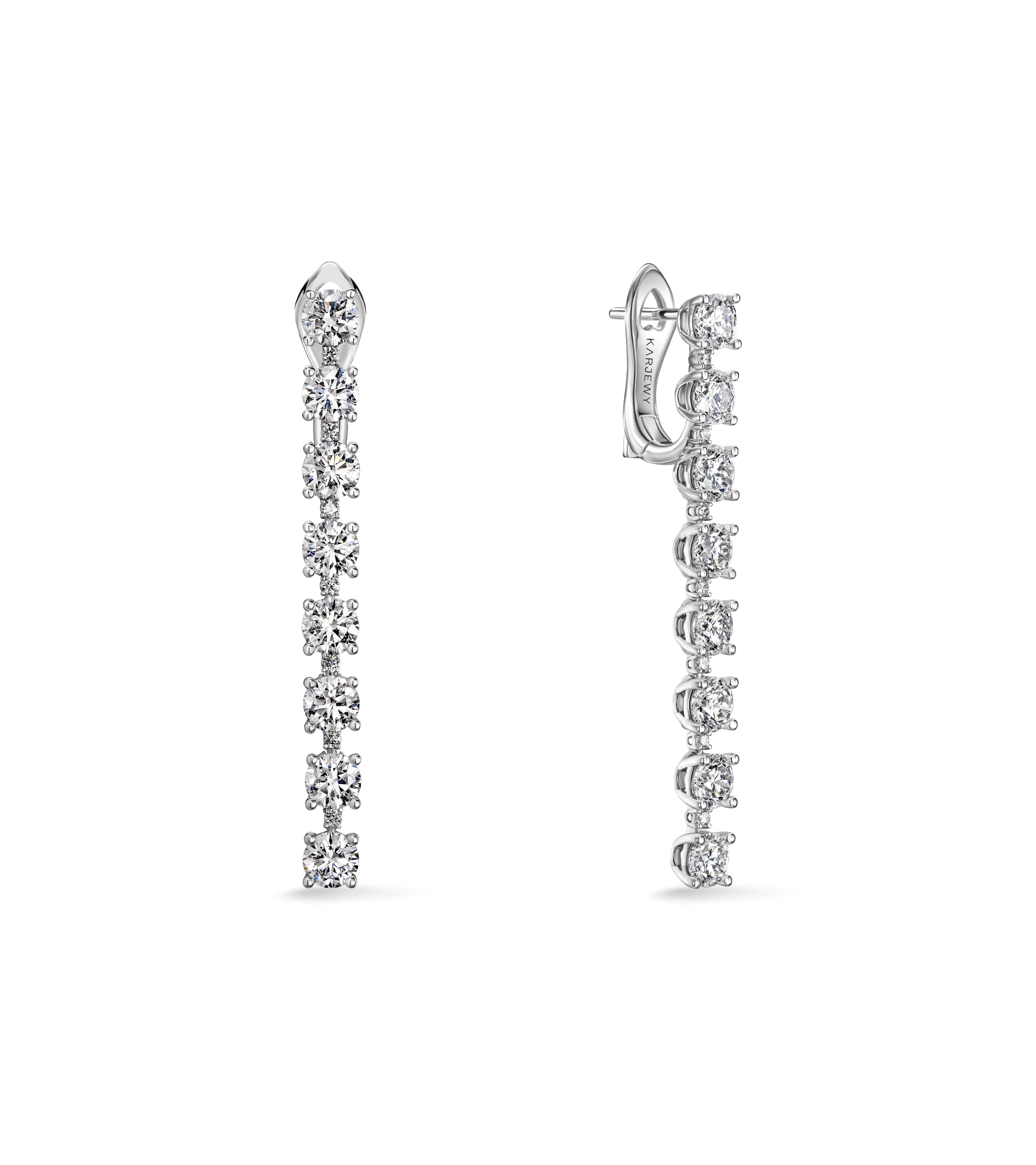 Серьги из белого золота