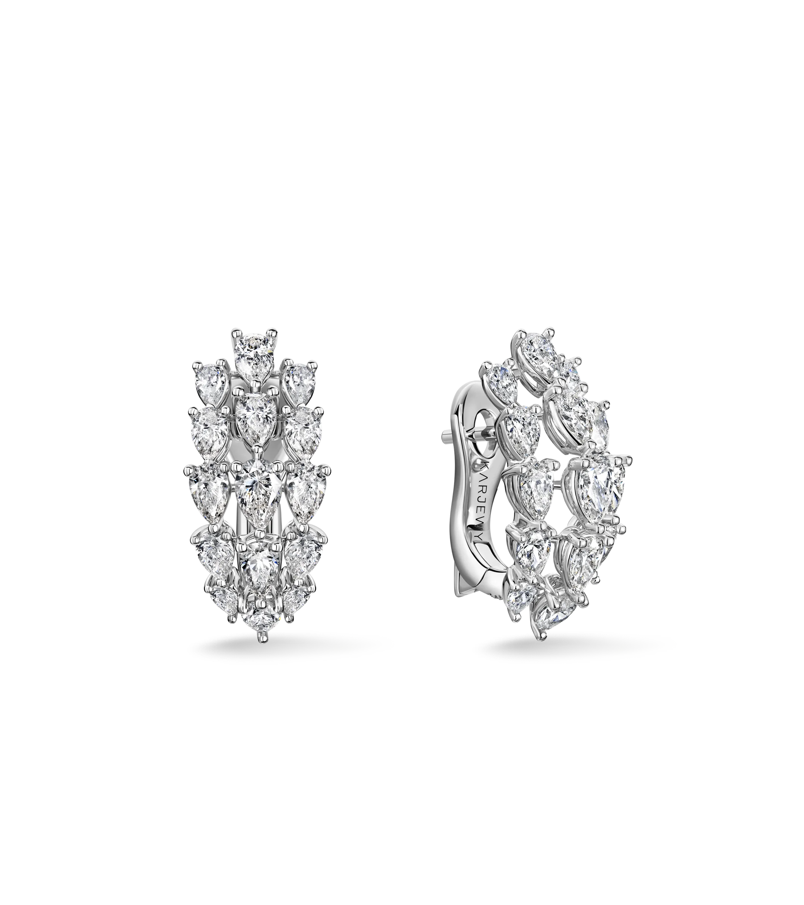 Серьги из белого золота