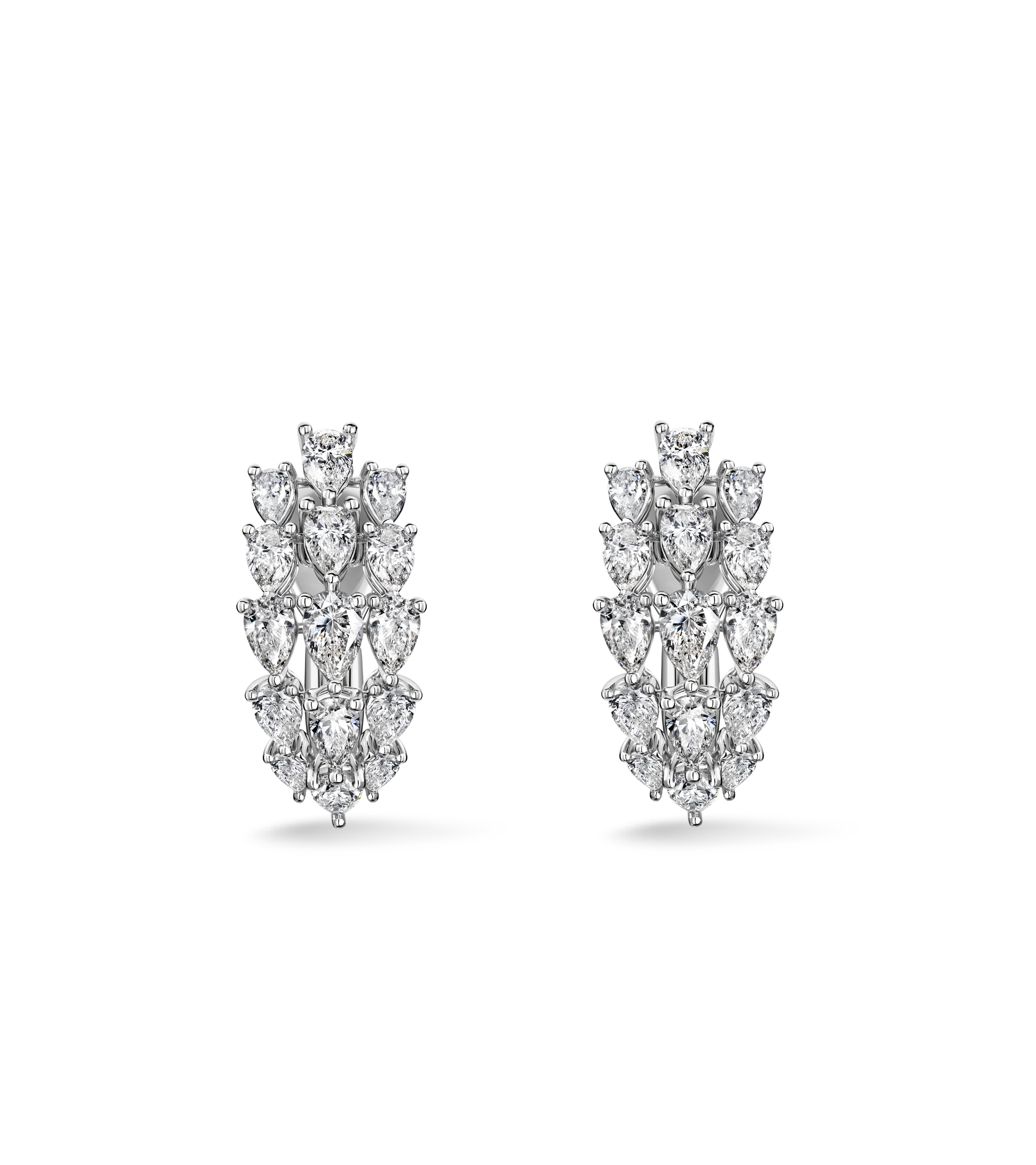 Серьги из белого золота