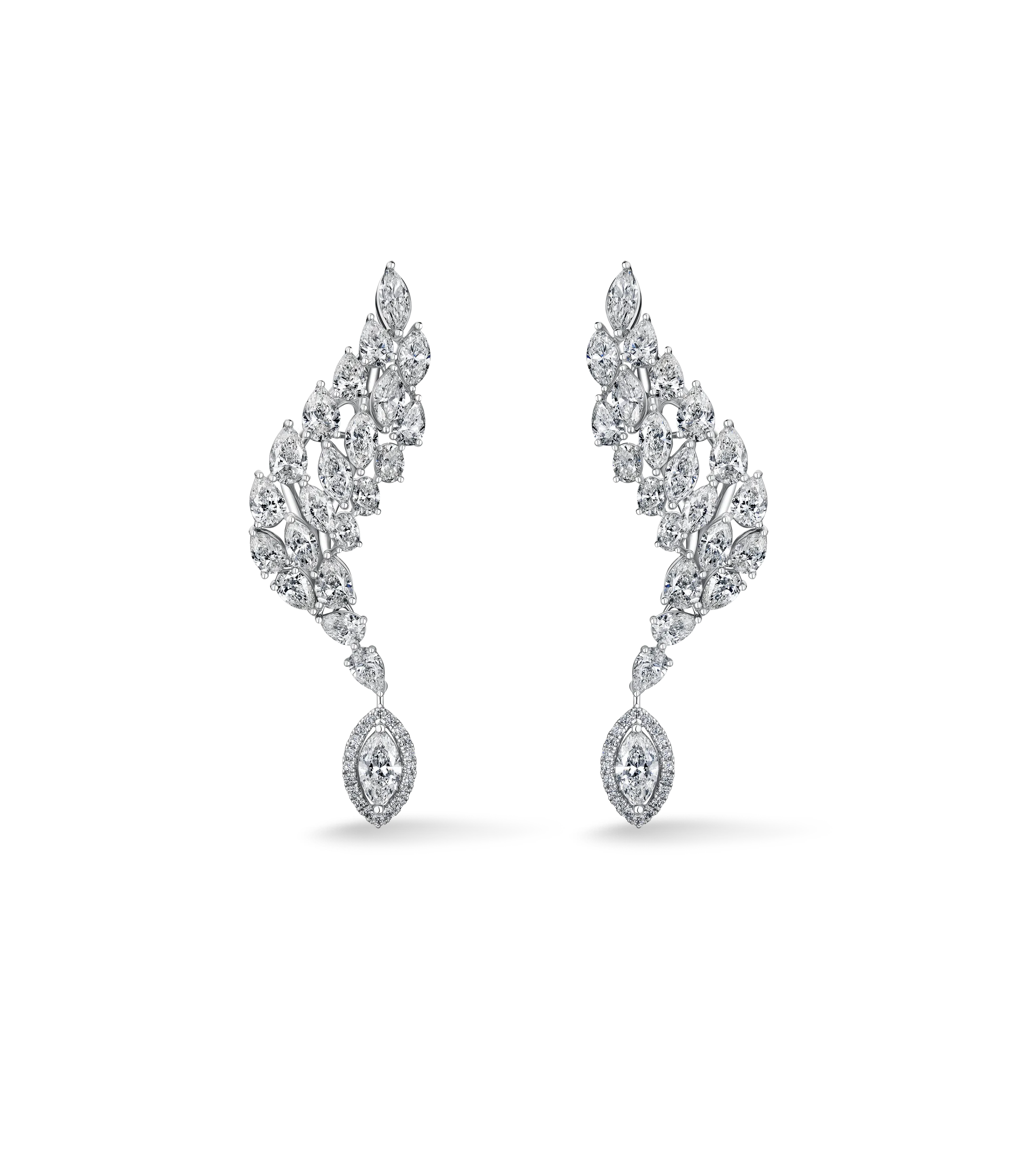 Серьги из белого золота