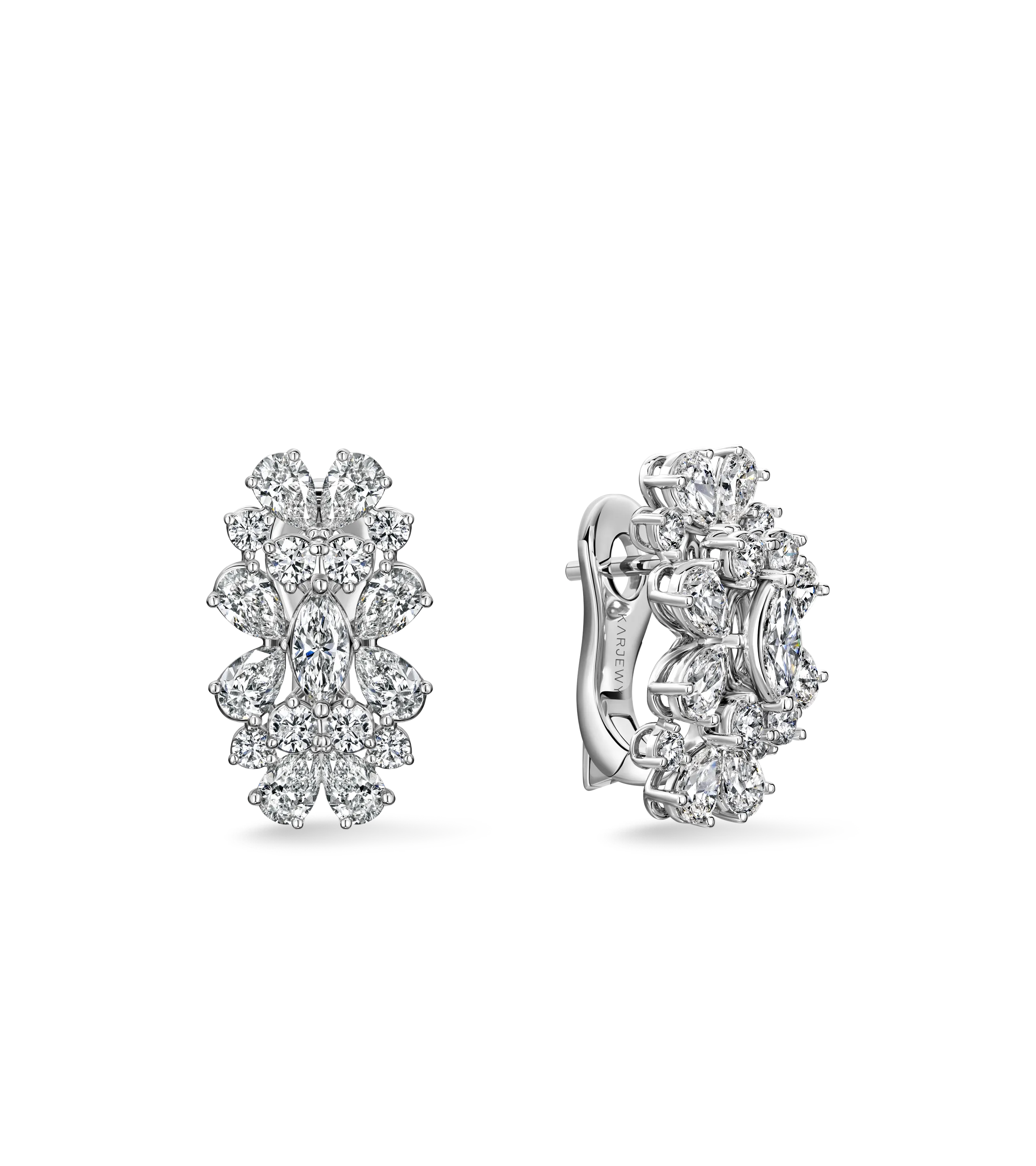 Серьги из белого золота