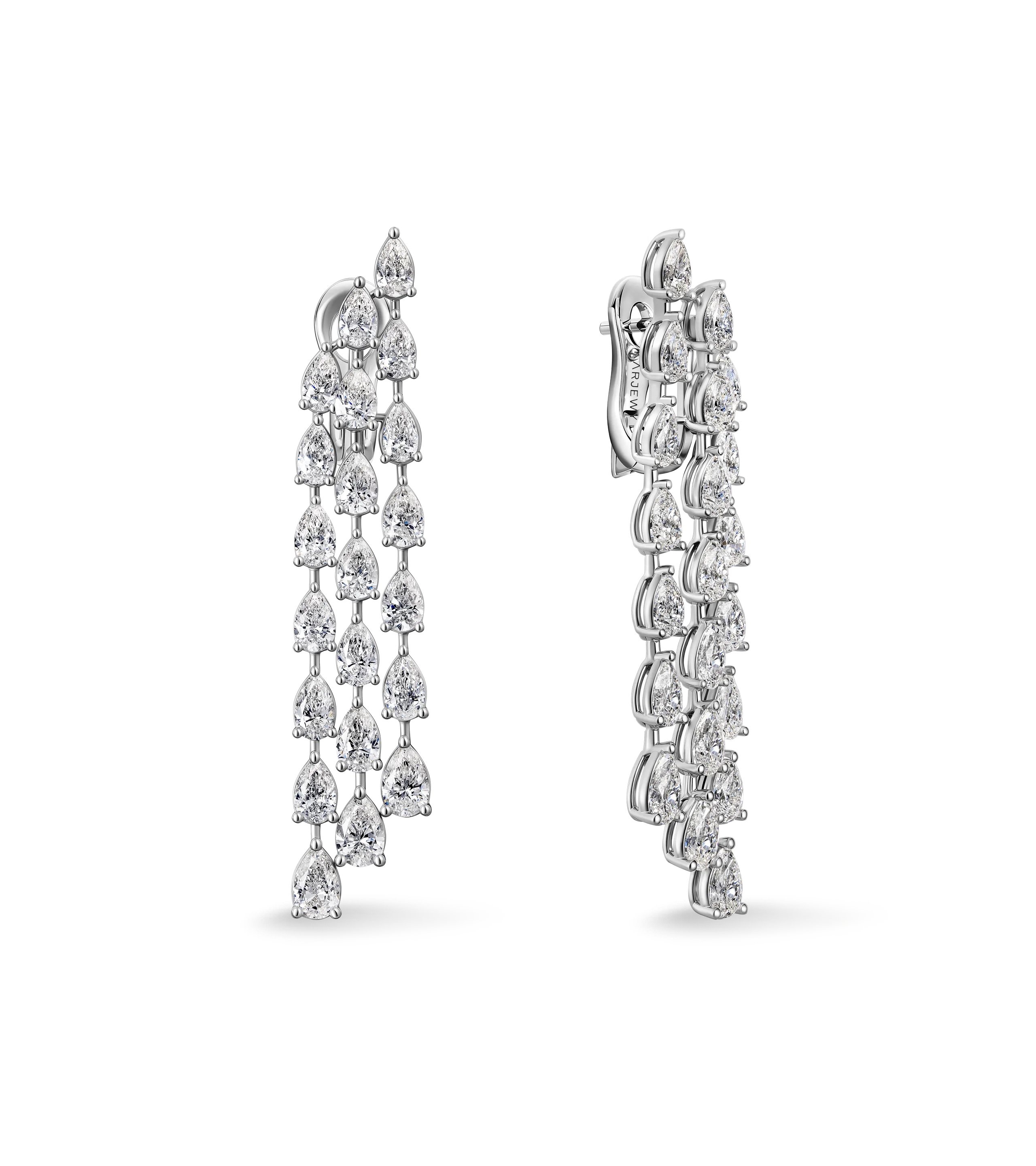 Серьги из белого золота